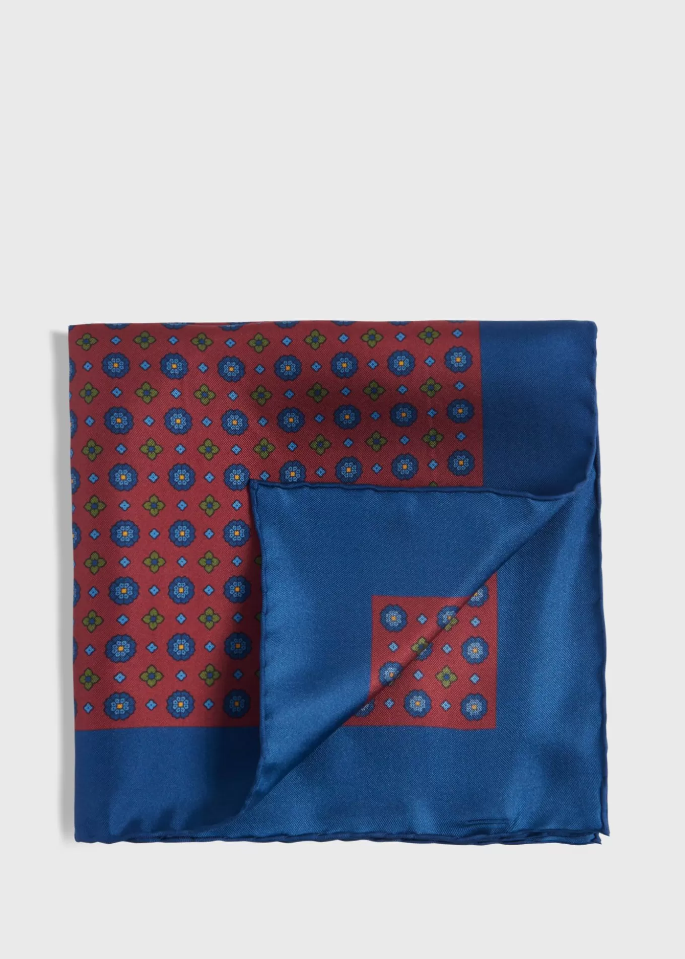 Clearance Printed Silk Medallion Pocket Square Pocket Squares