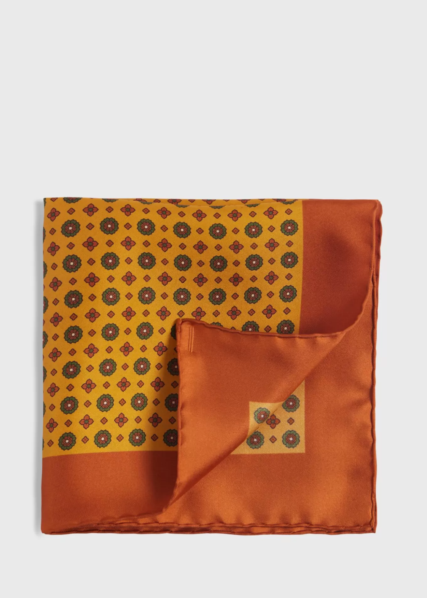 Fashion Printed Silk Medallion Pocket Square Pocket Squares