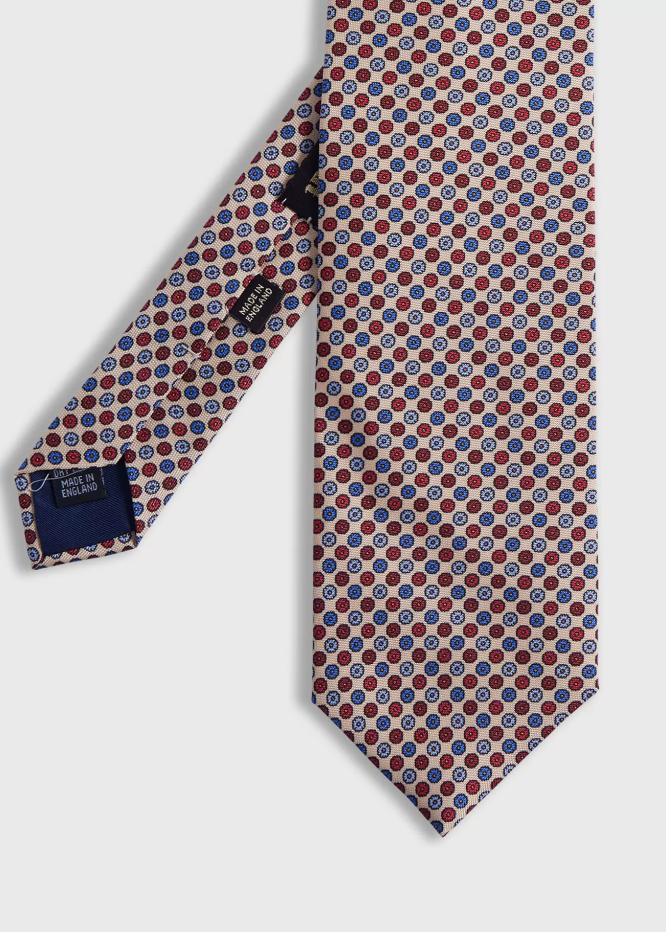 Outlet Printed Silk Micro Medallion Tie Ties