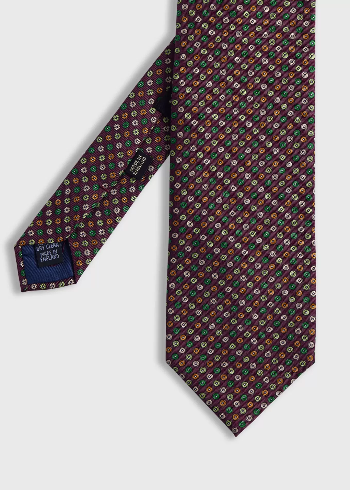 Cheap Printed Silk Micro Medallion Tie Ties