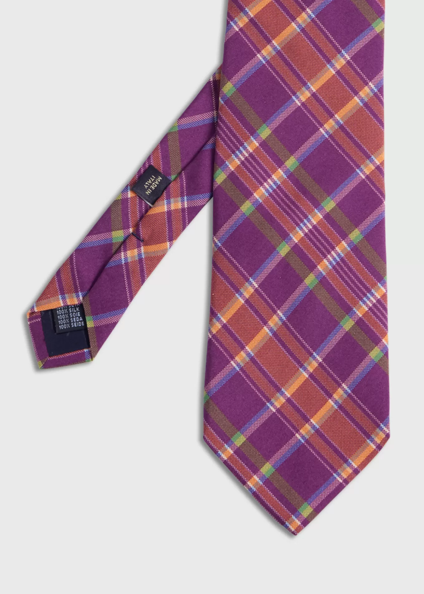 Fashion Printed Silk Plaid Tie Ties