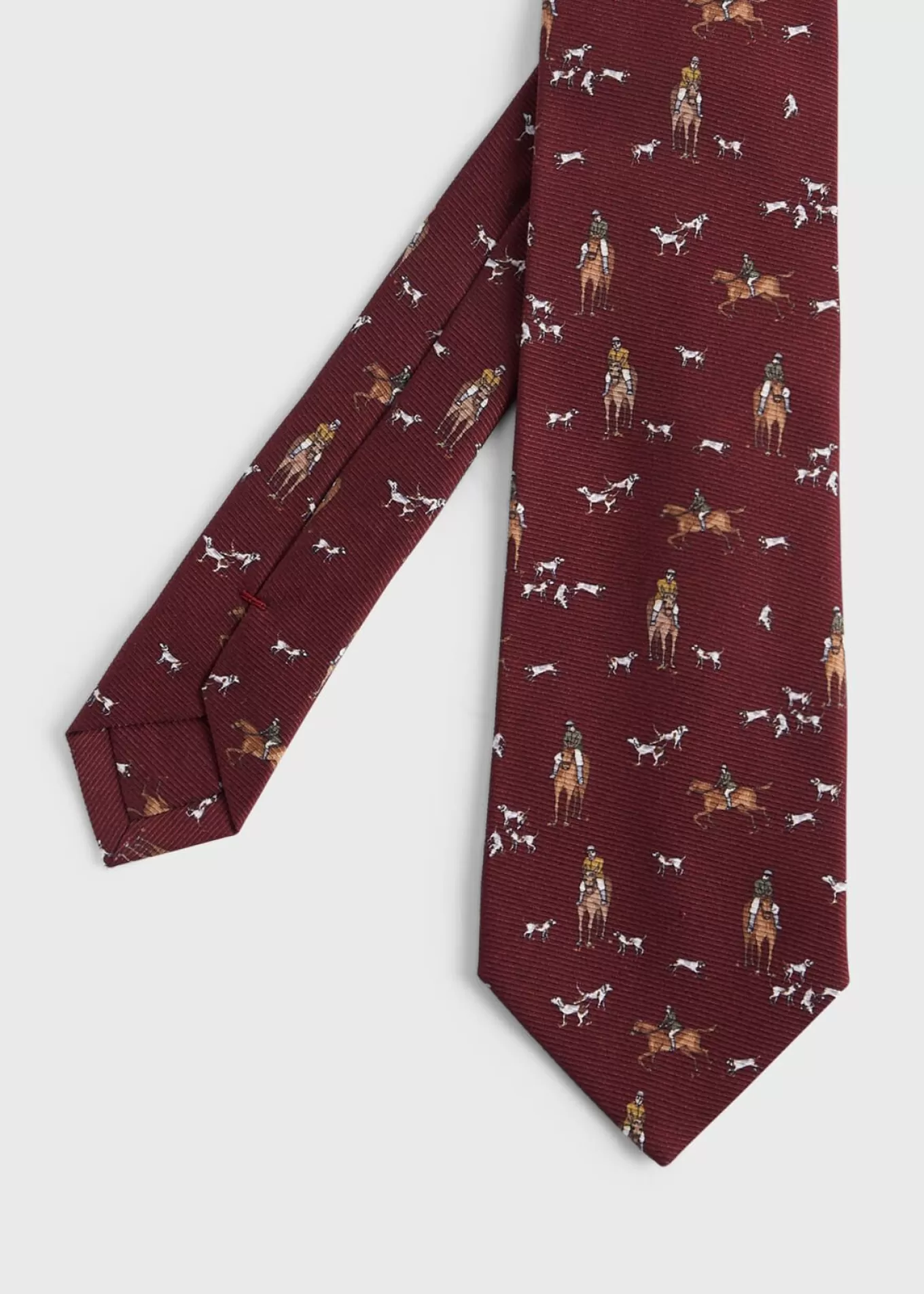 Online Printed Silk Riding Scene Tie Ties