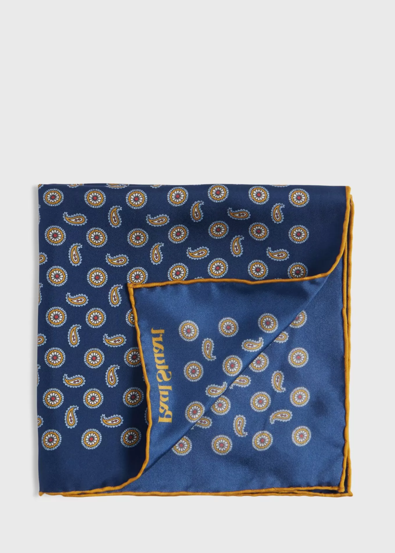 Outlet Printed Silk Tossed Medallion Pocket Square Pocket Squares