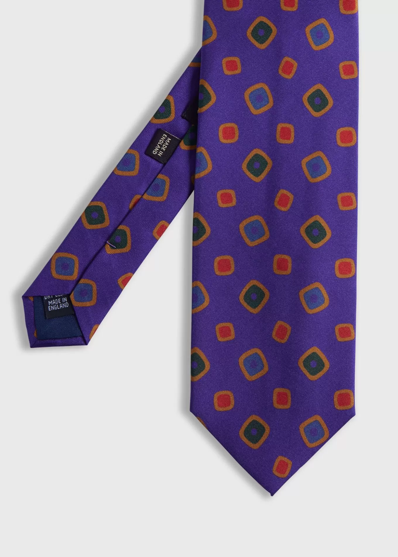 Store Printed Silk Tossed Square Tie Ties