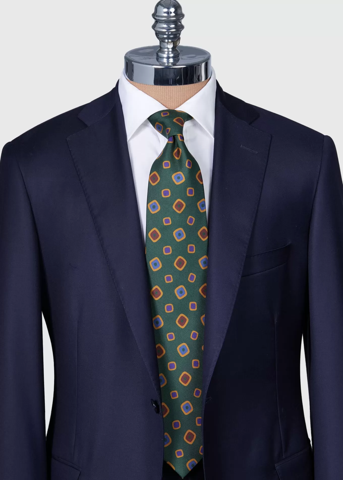 New Printed Silk Tossed Square Tie Ties