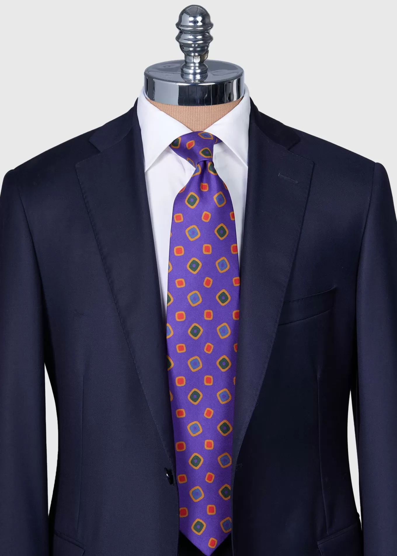 Store Printed Silk Tossed Square Tie Ties