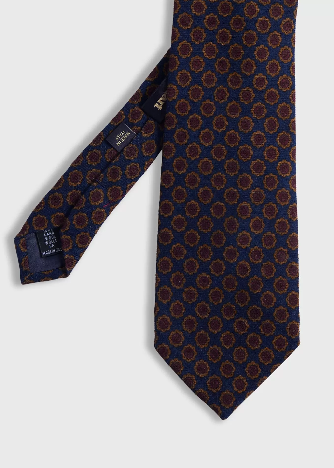 Flash Sale Printed Wool Medallion Tie Ties