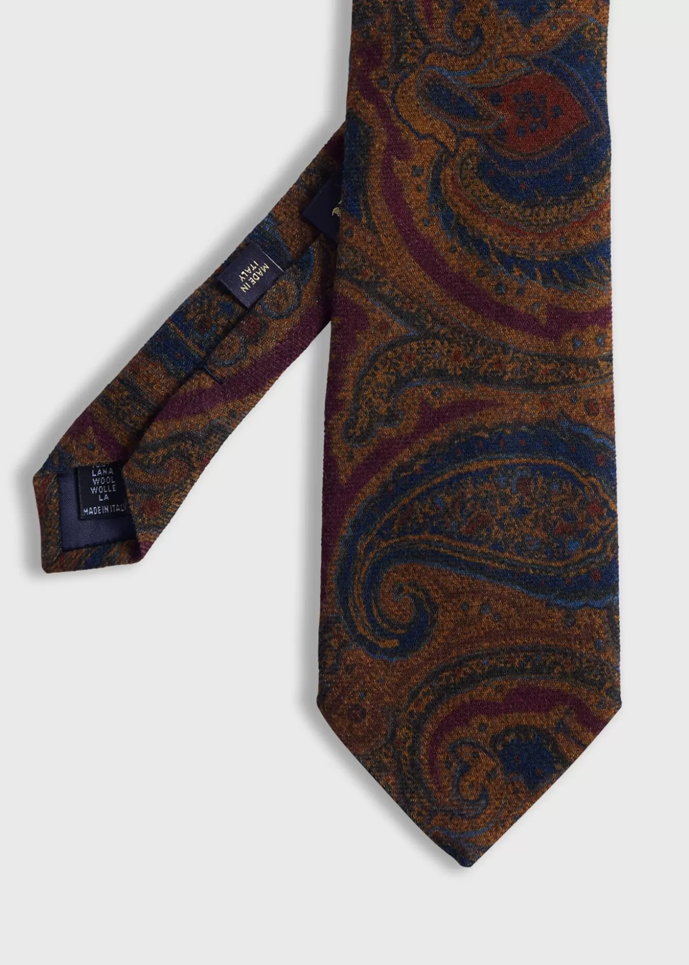 Store Printed Wool Paisley Tie Ties