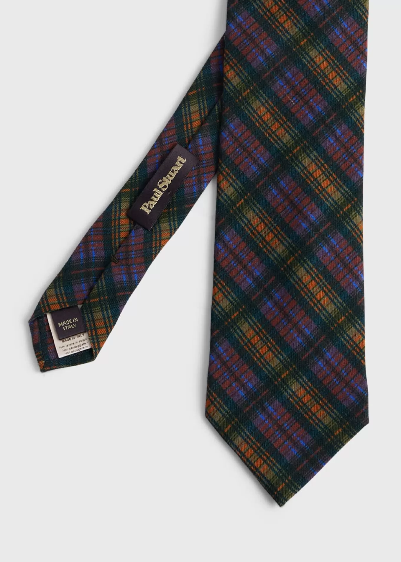 New Printed Wool Plaid Tie Ties