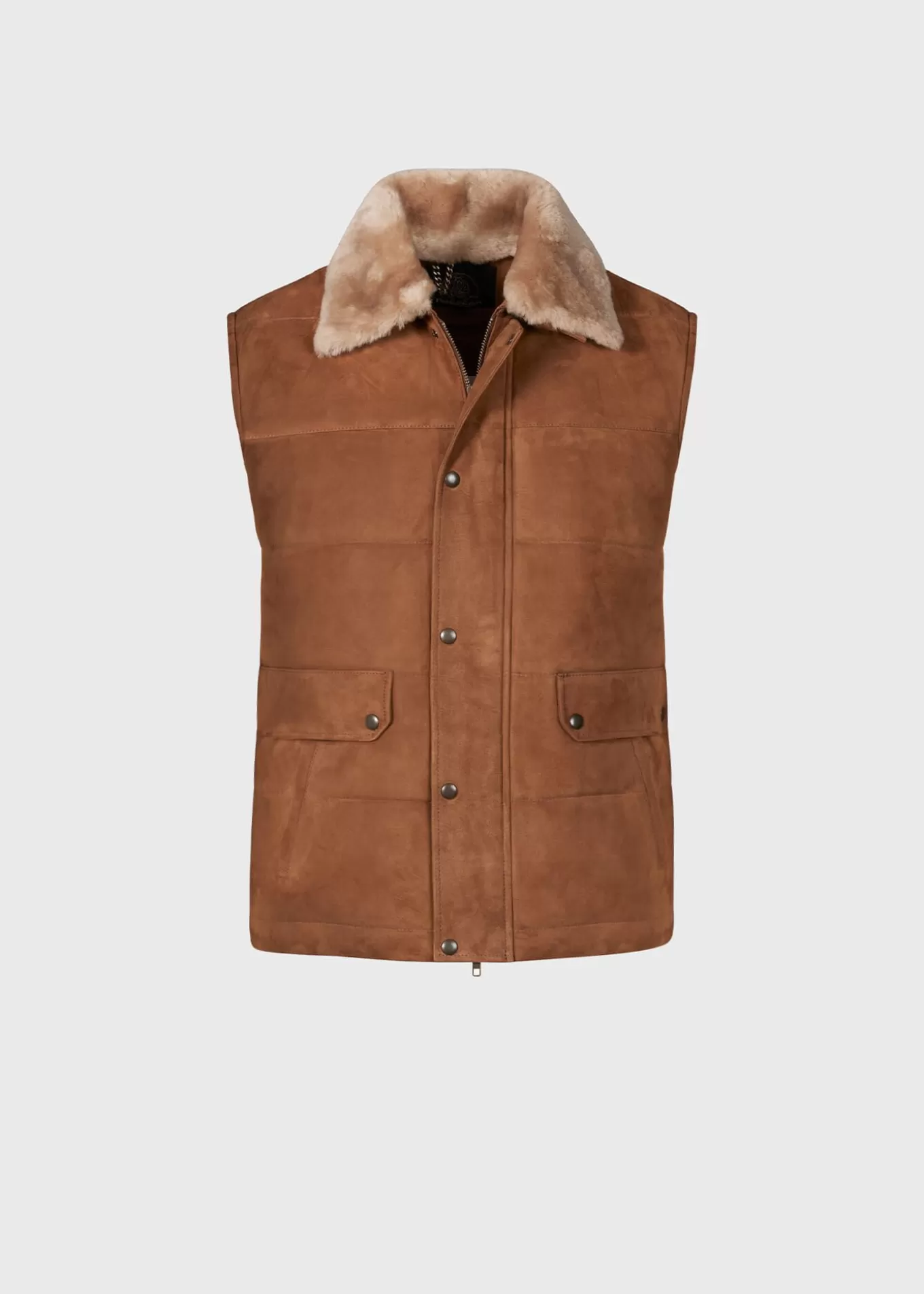 Cheap Quilted Shearling Vest Vests | Outerwear