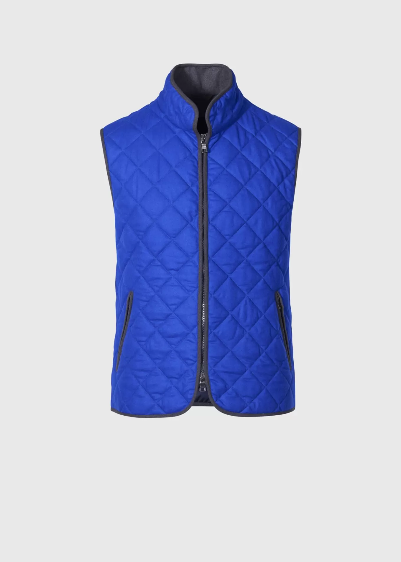 Cheap Quilted Wool Flannel Vest Vests | Outerwear