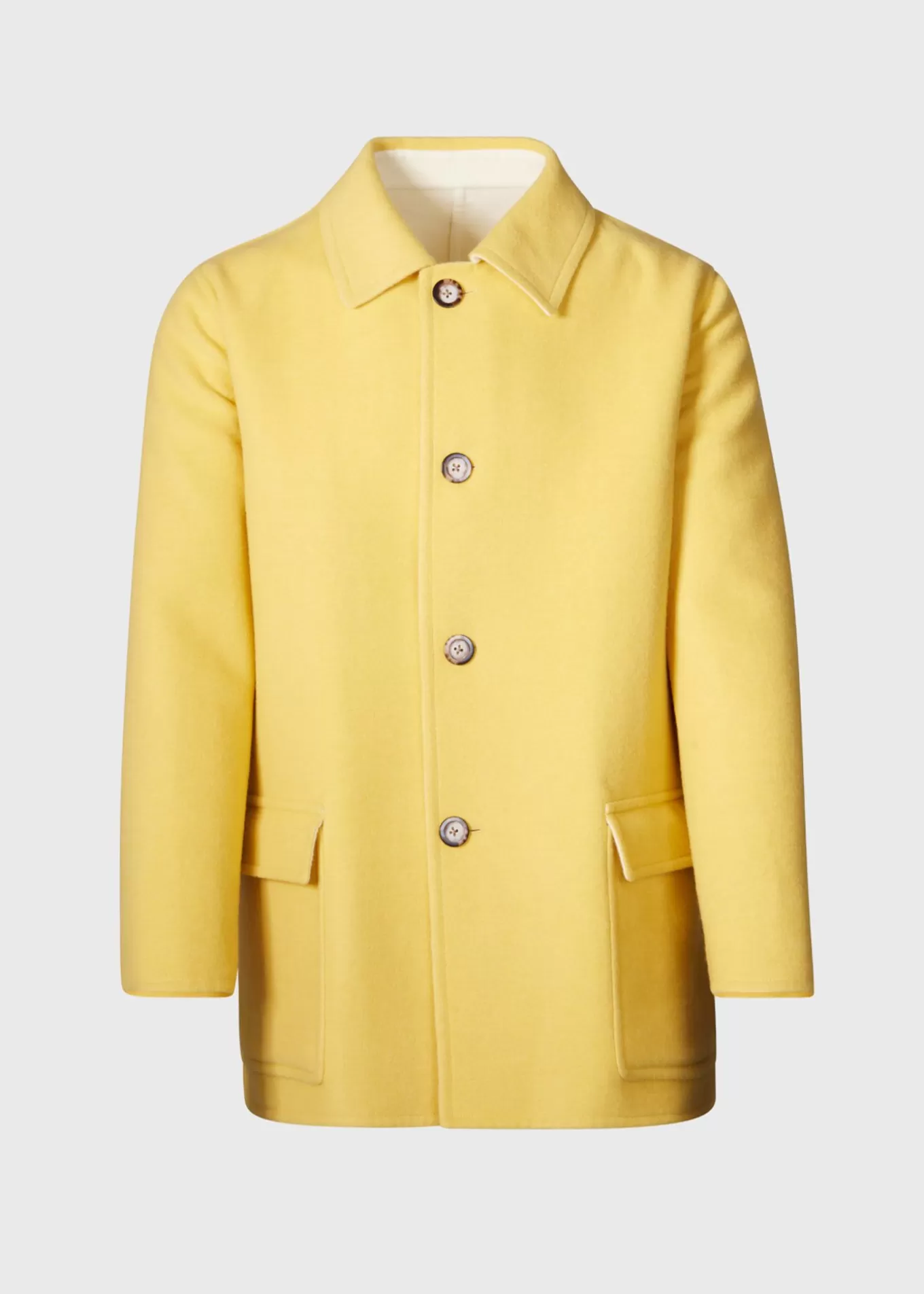 Fashion Reversible Double Face Cashmere Coat Overcoats | The Cashmere Shop