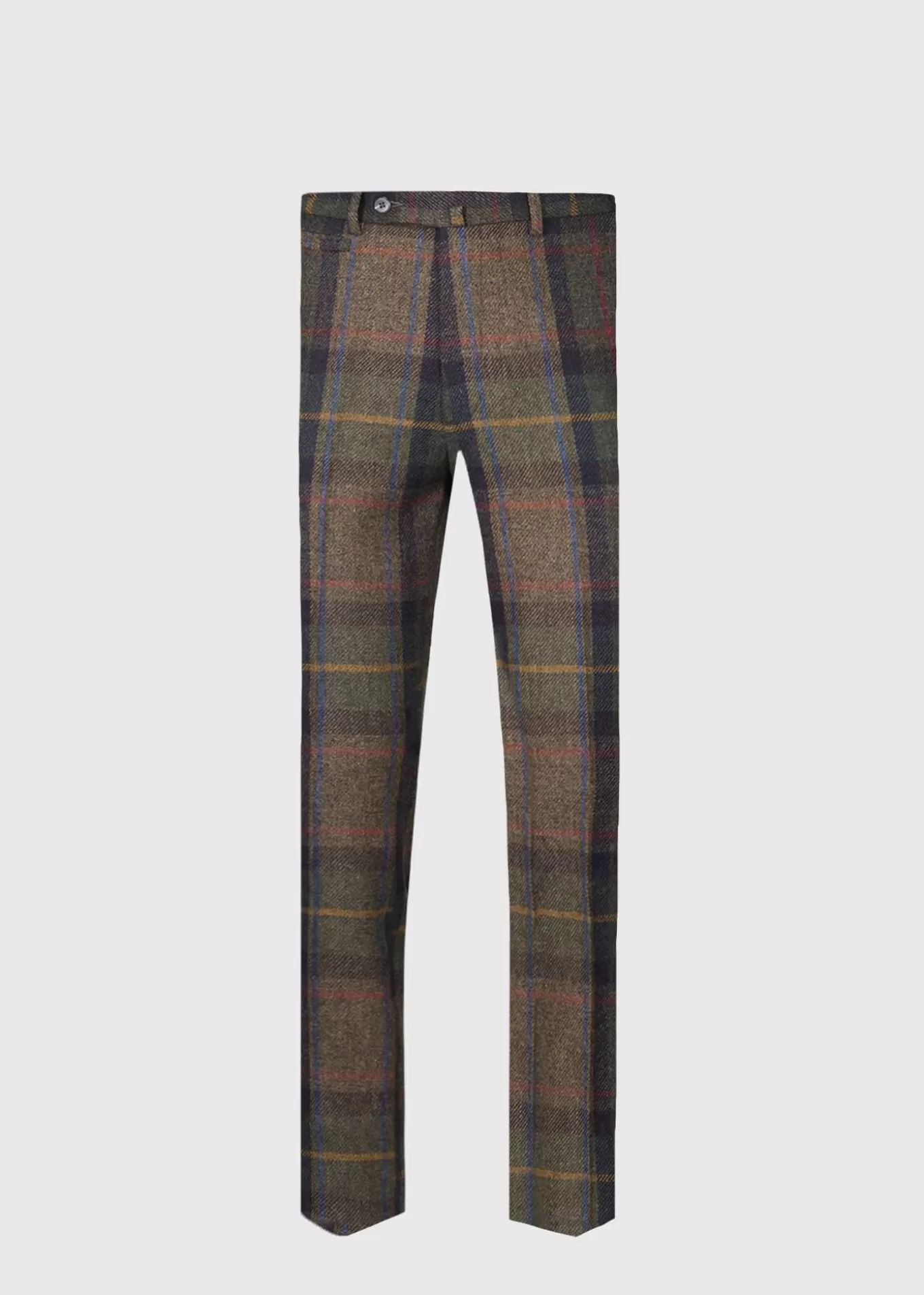 Cheap Shetland Wool Plaid Trouser Dress Pants