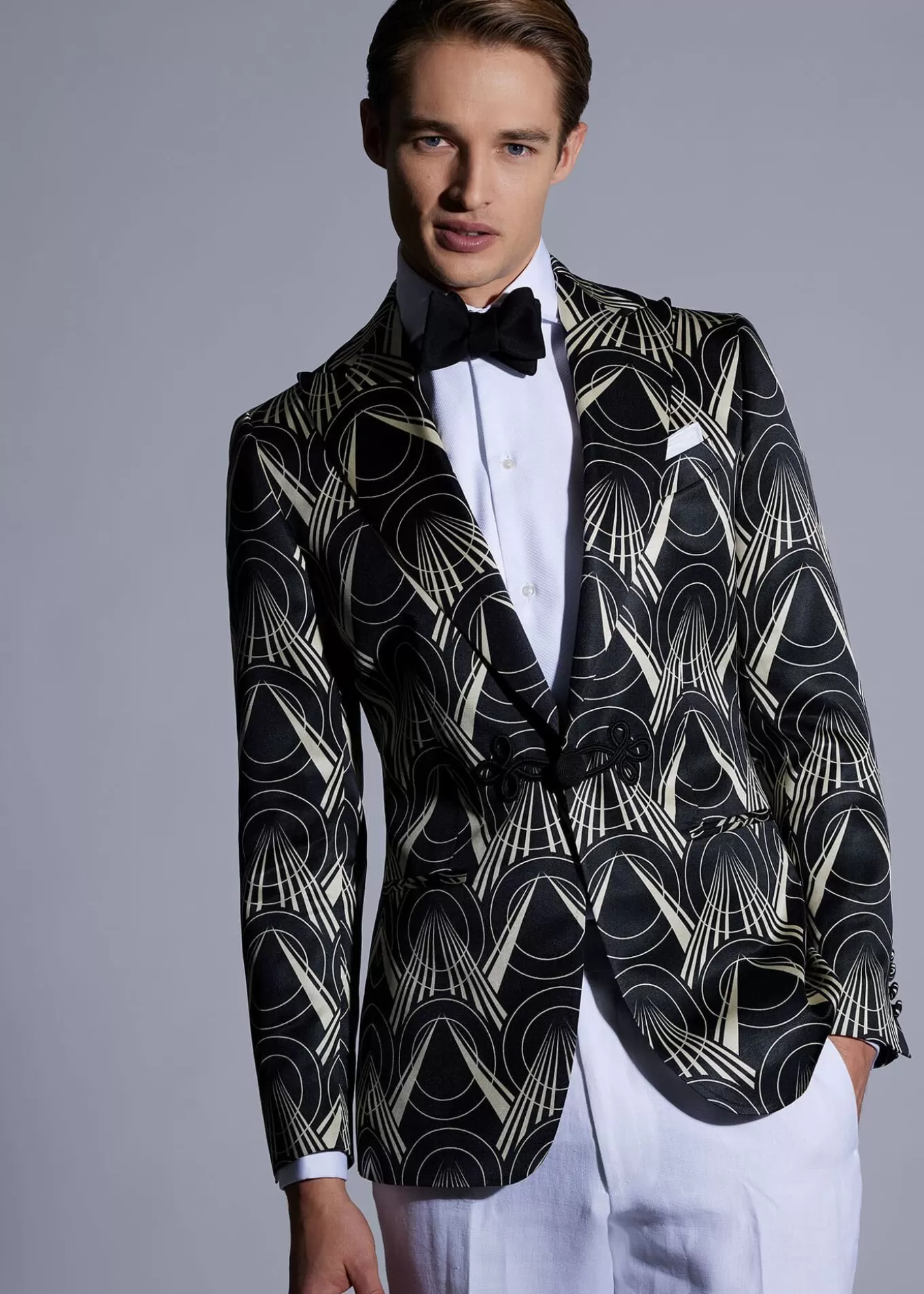 Best Sale Silk Deco PrintedDinner Jacket Formal Shop