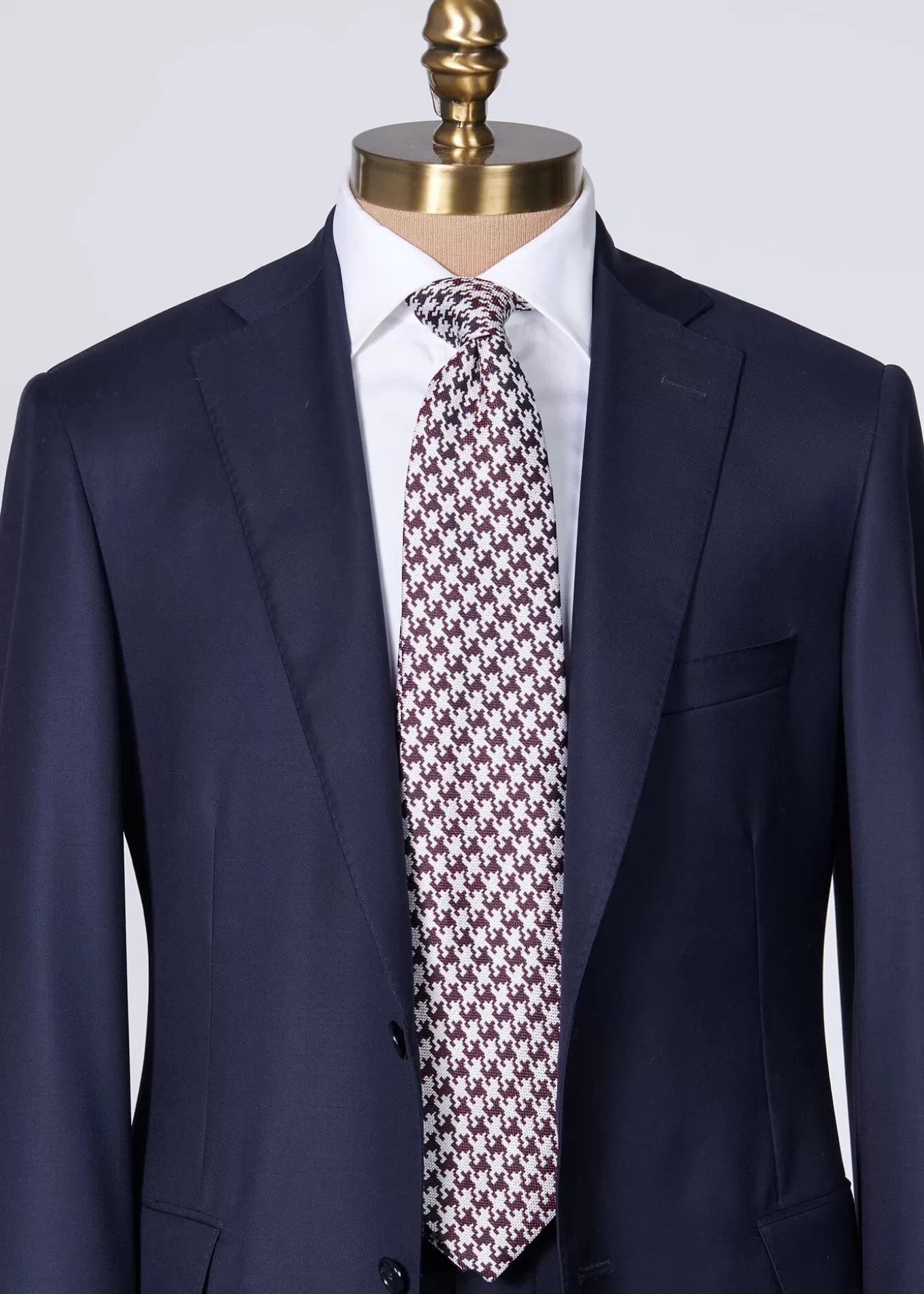 Best Silk Jacquard Houndstooth Tie Ties | Formal Shop