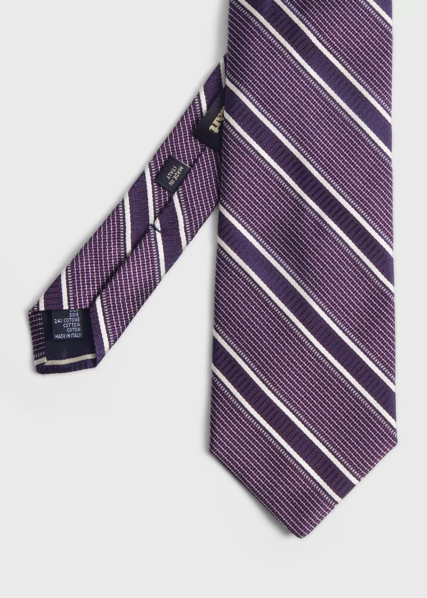 Online Silk Jacquard Macclesfield Stripe Tie Ties