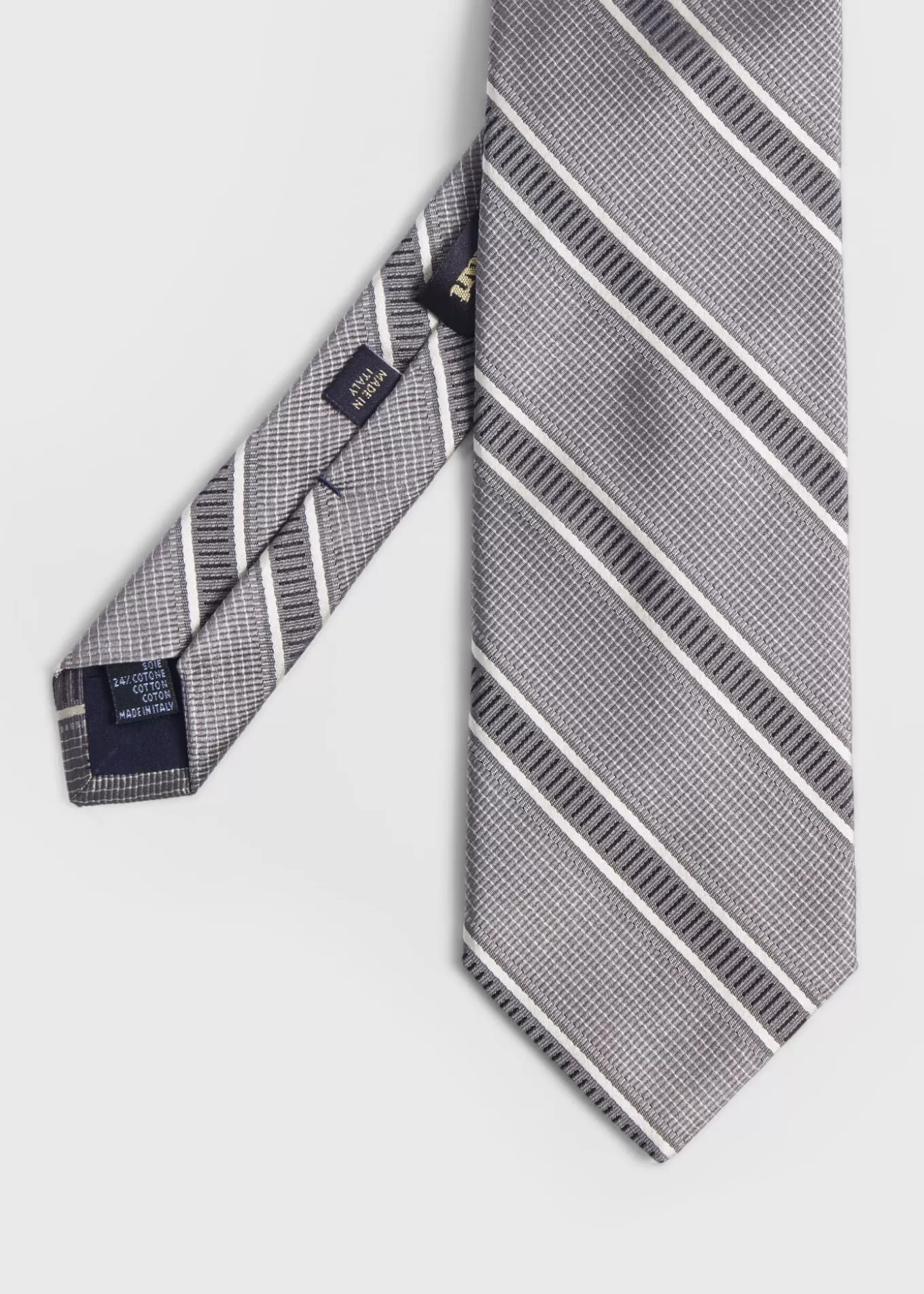 Online Silk Jacquard Macclesfield Stripe Tie Ties