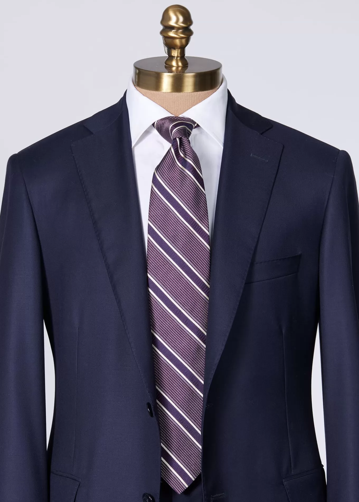 Online Silk Jacquard Macclesfield Stripe Tie Ties