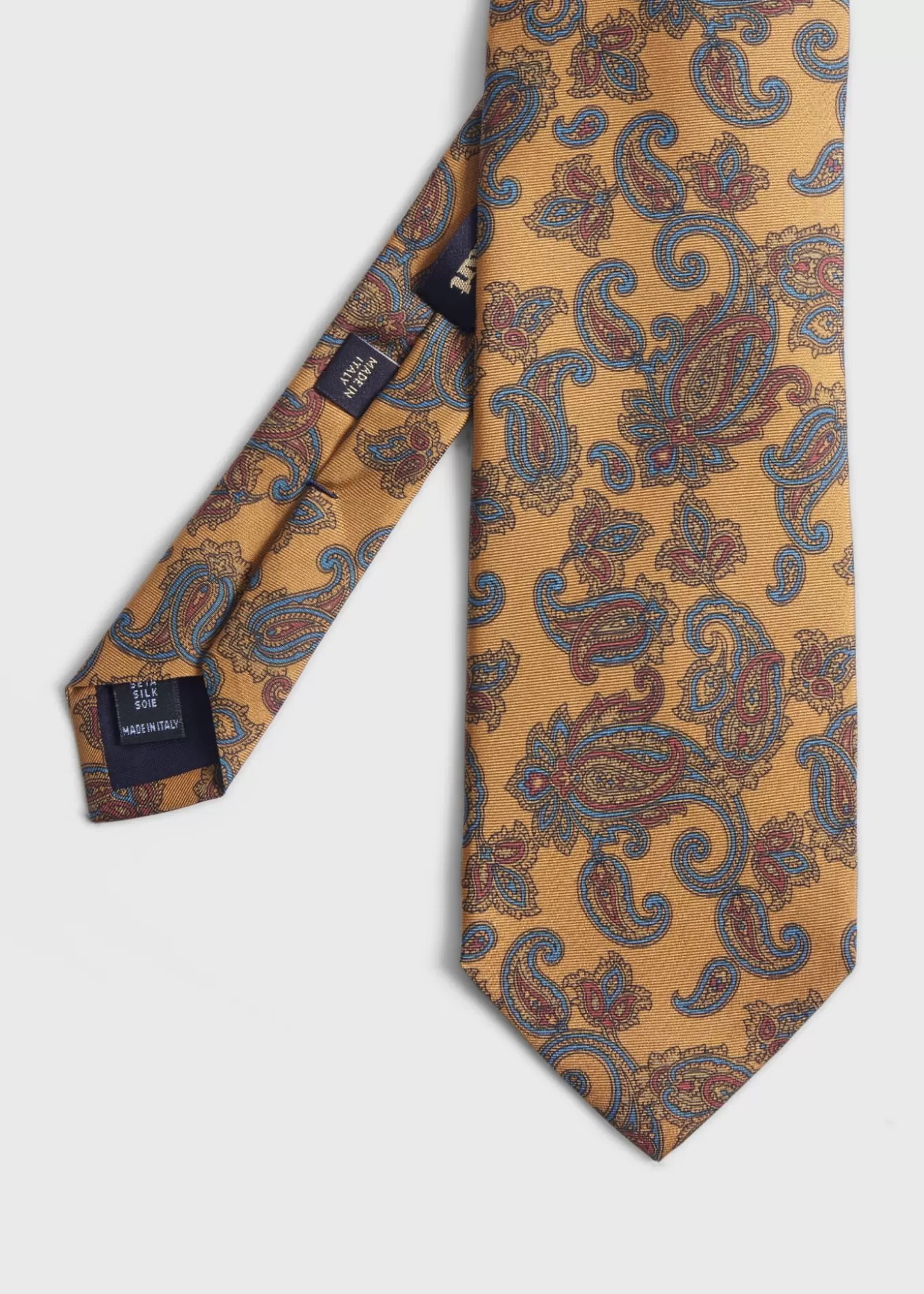 Outlet Silk Paisley Print Tie Ties