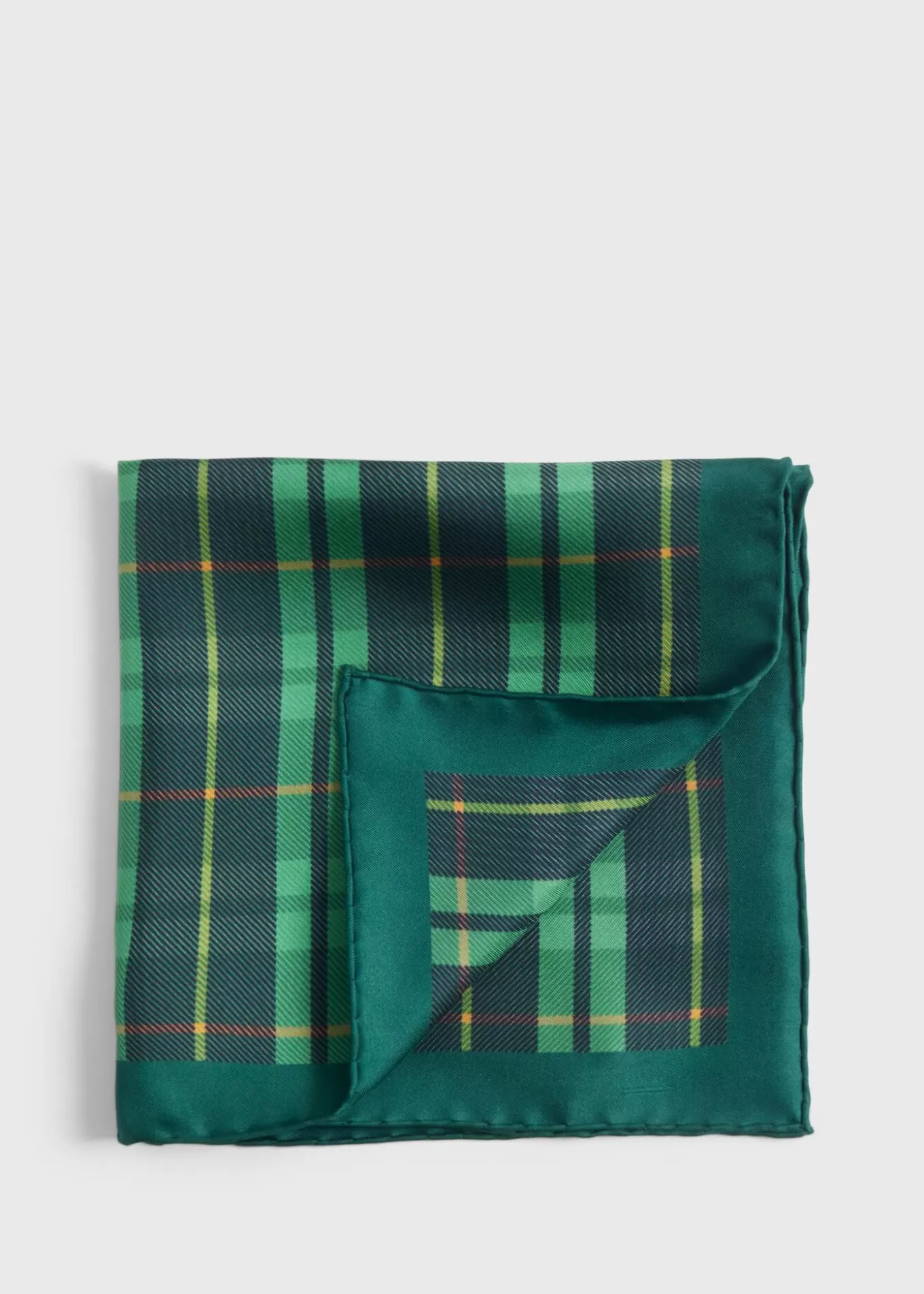 Sale Silk Plaid Print Pocket Square Pocket Squares