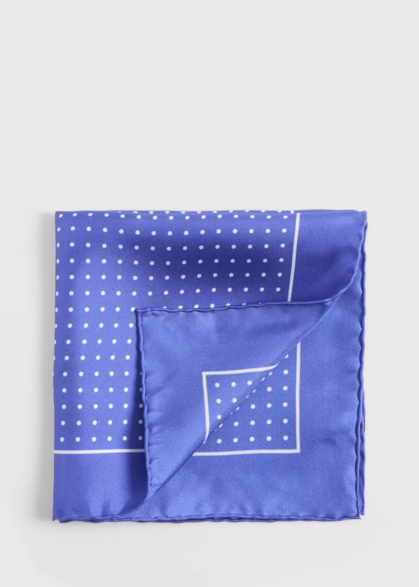 Store Silk Twill Dot Print Pocket Square Pocket Squares