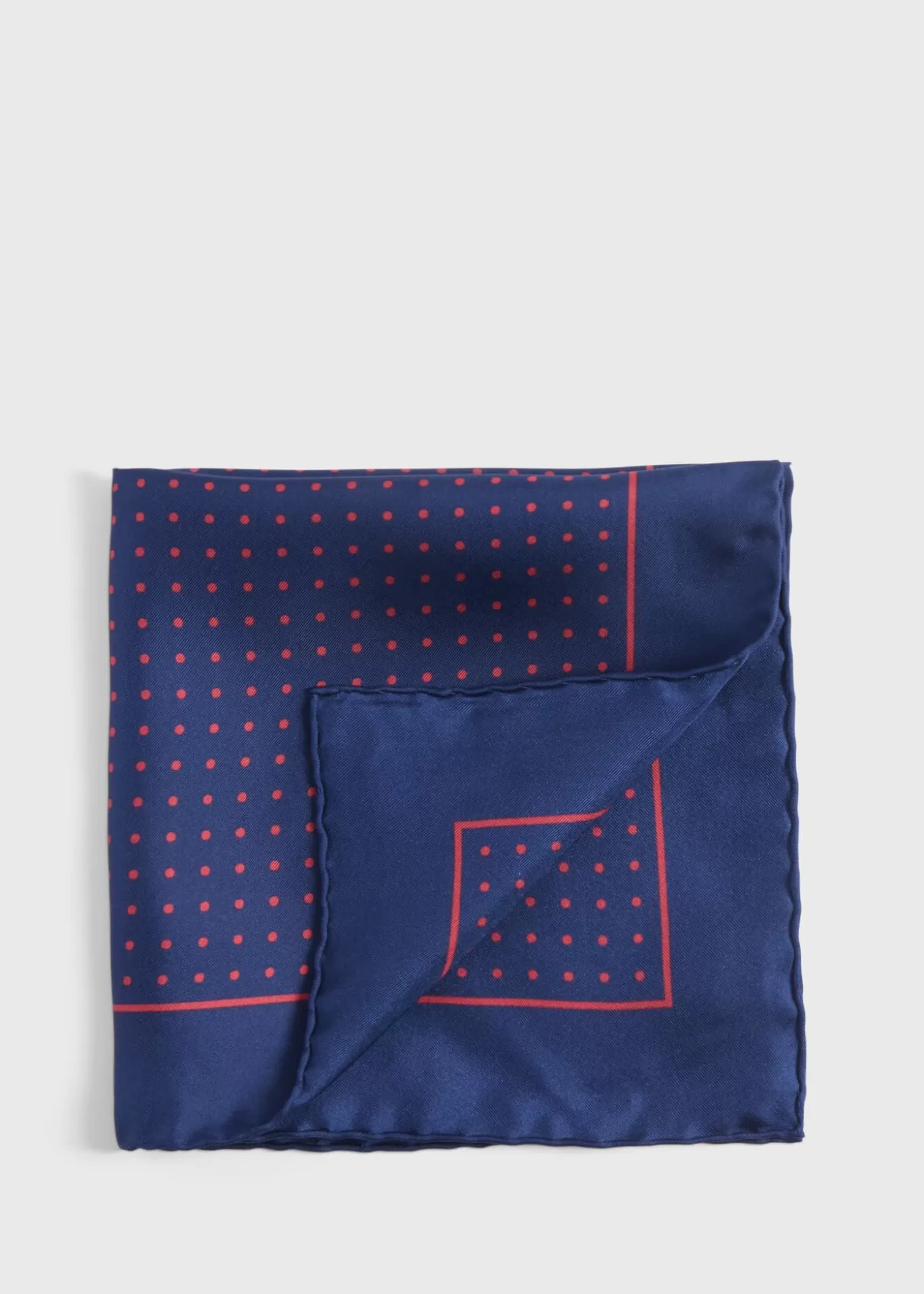 Flash Sale Silk Twill Dot Print Pocket Square Pocket Squares