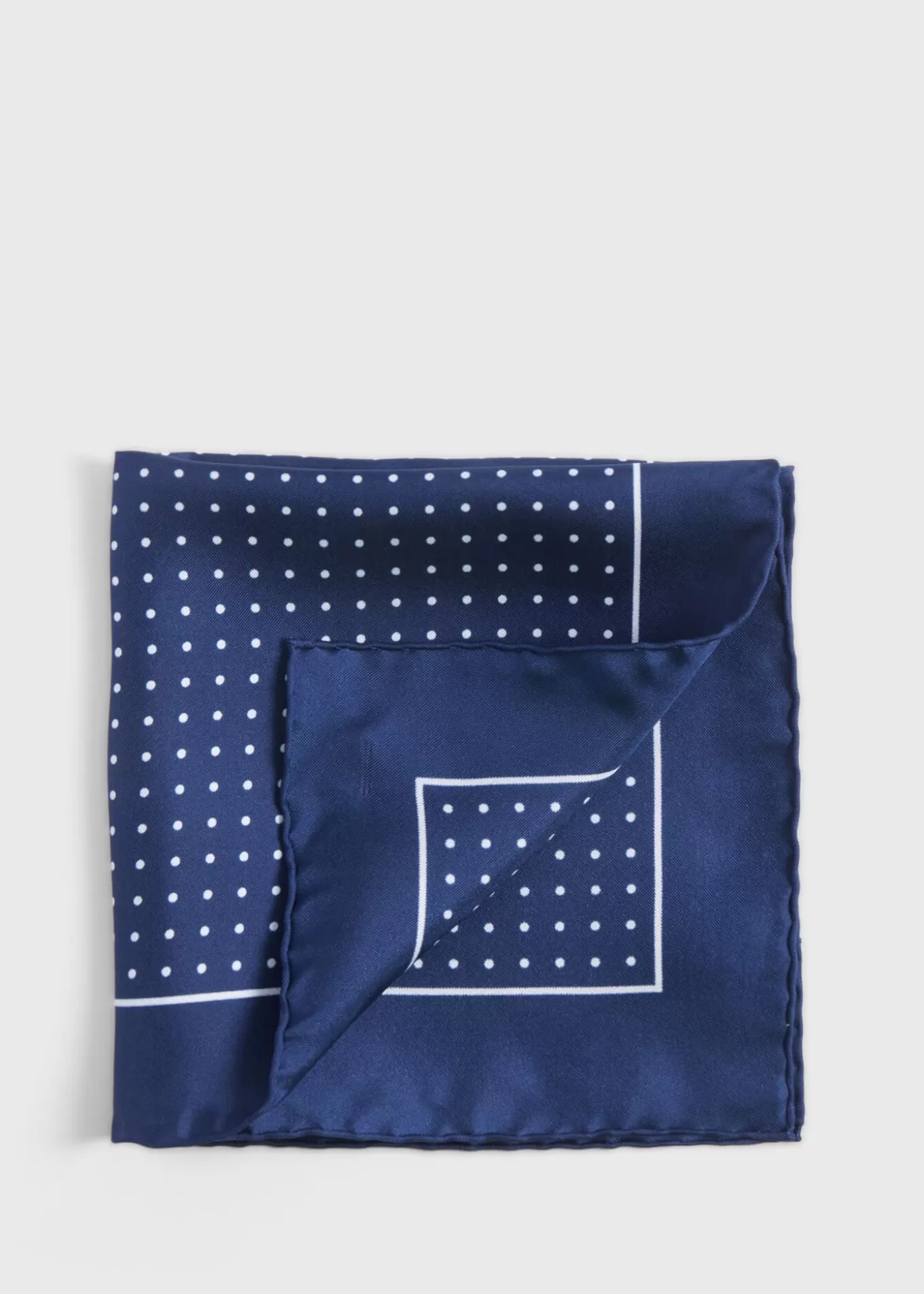 Online Silk Twill Dot Print Pocket Square Pocket Squares