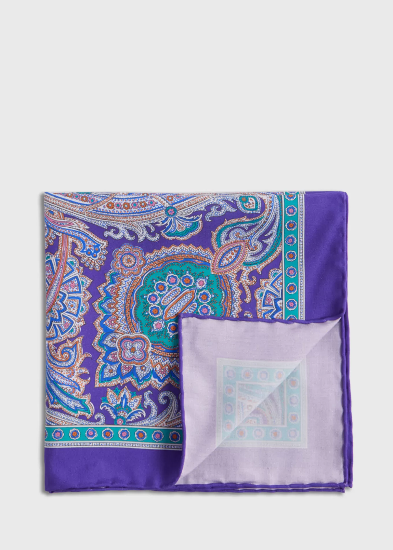 Sale Silk Twill Paisley Pocket Square Pocket Squares