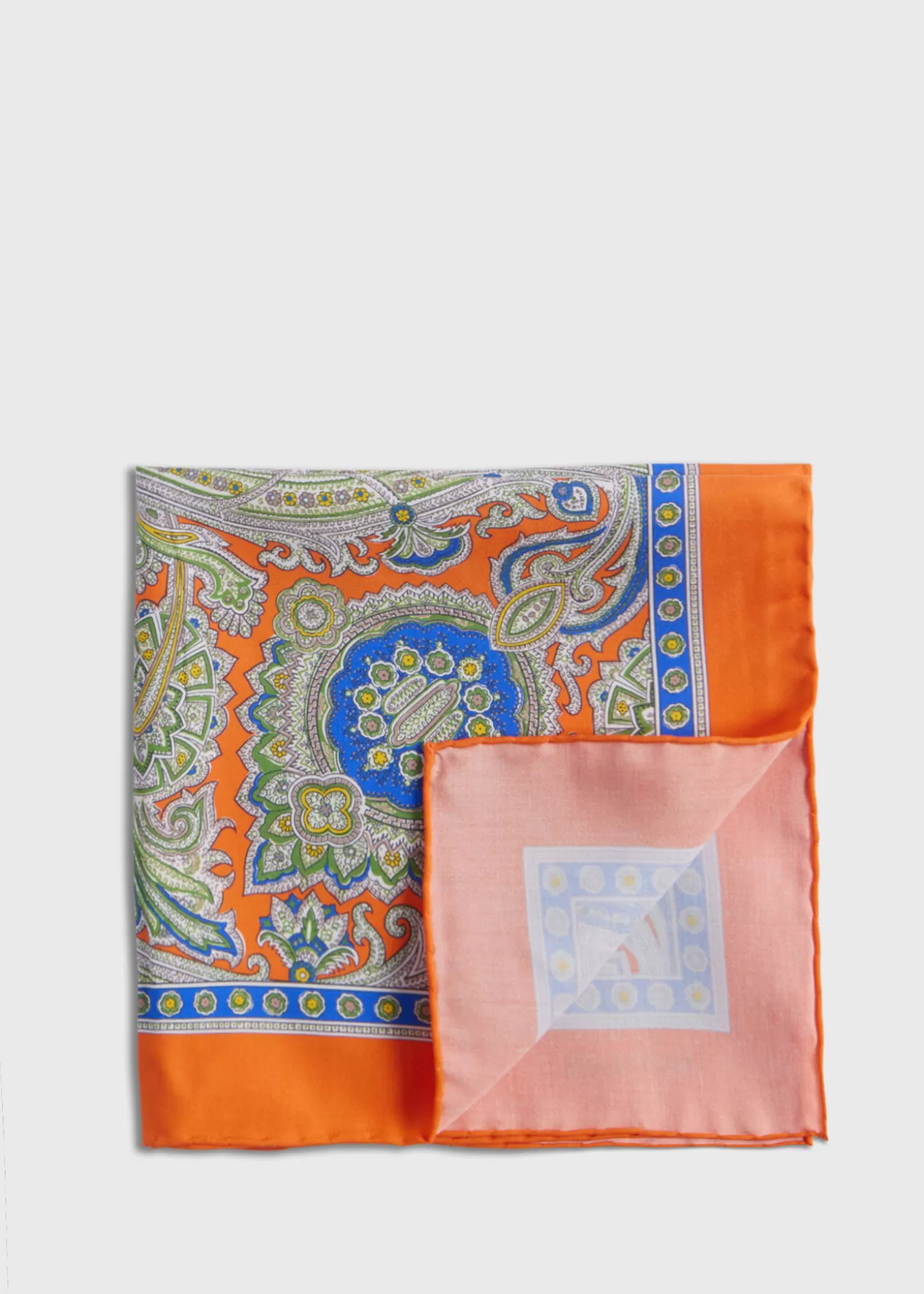 Sale Silk Twill Paisley Pocket Square Pocket Squares