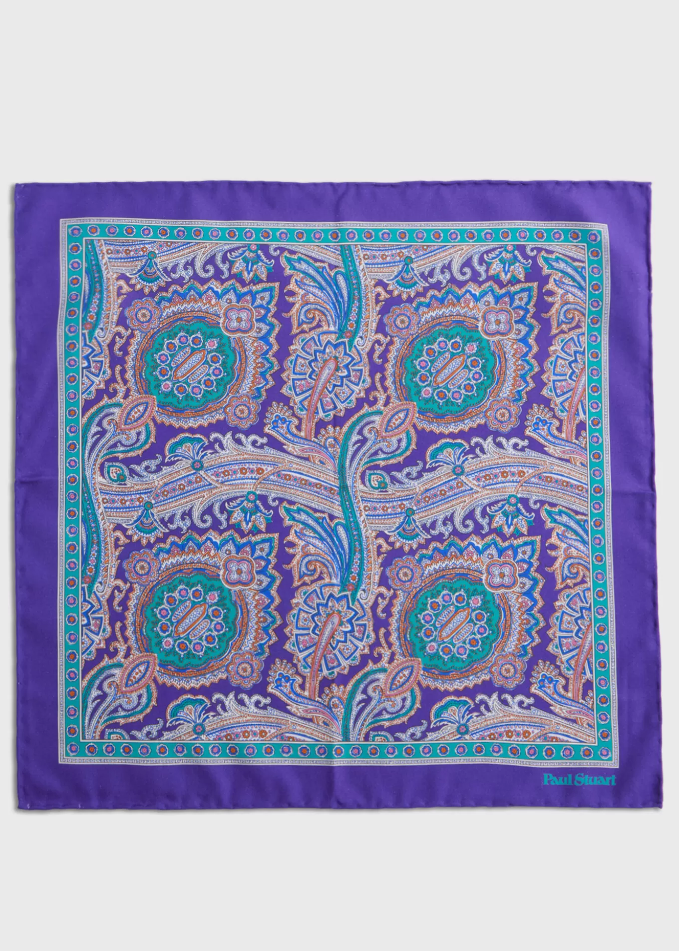 Sale Silk Twill Paisley Pocket Square Pocket Squares