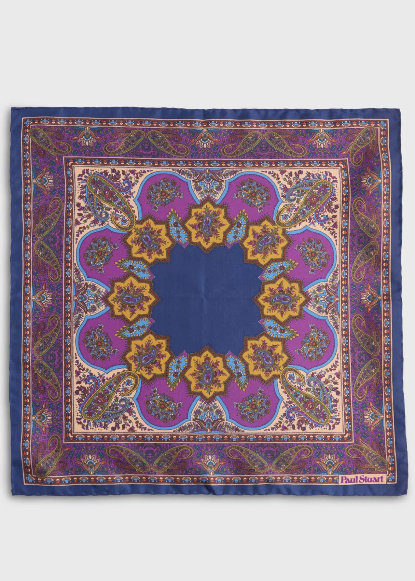 Store Silk Twill Paisley Pocket Square Pocket Squares