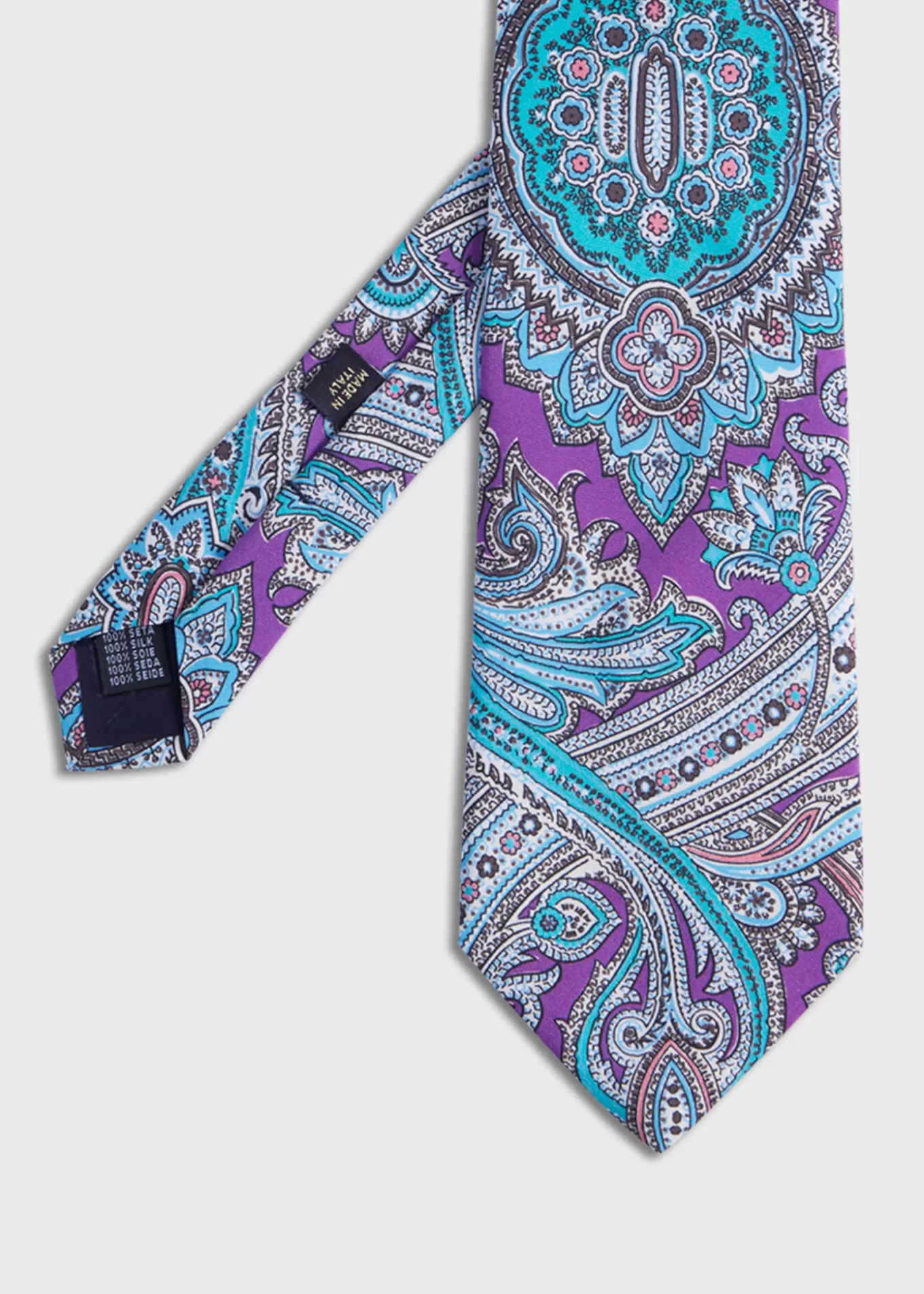 Cheap Silk Twill Paisley Print Tie Ties