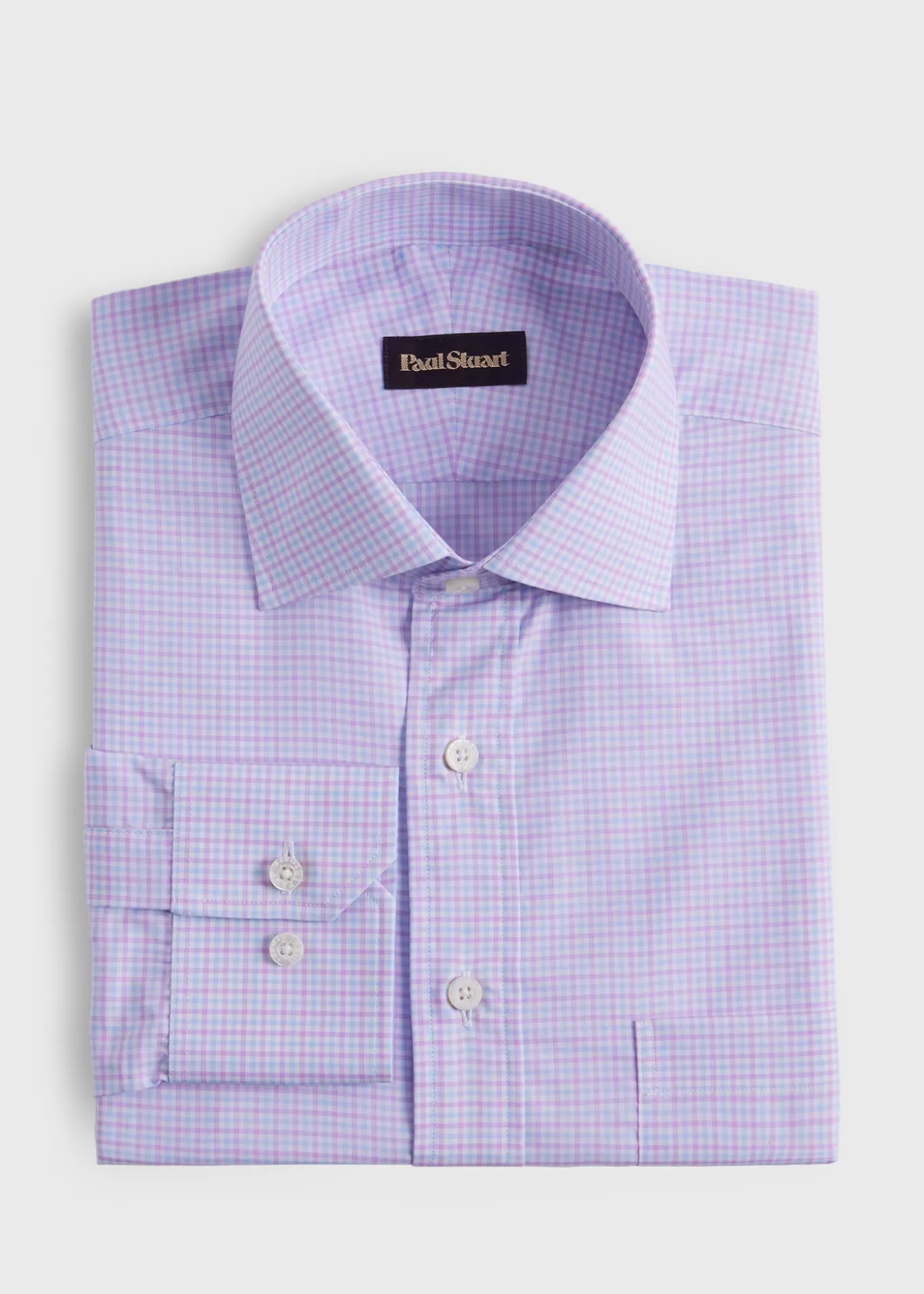 Outlet Small Check Cotton Dress Shirt Formal Shop | Dress Shirts