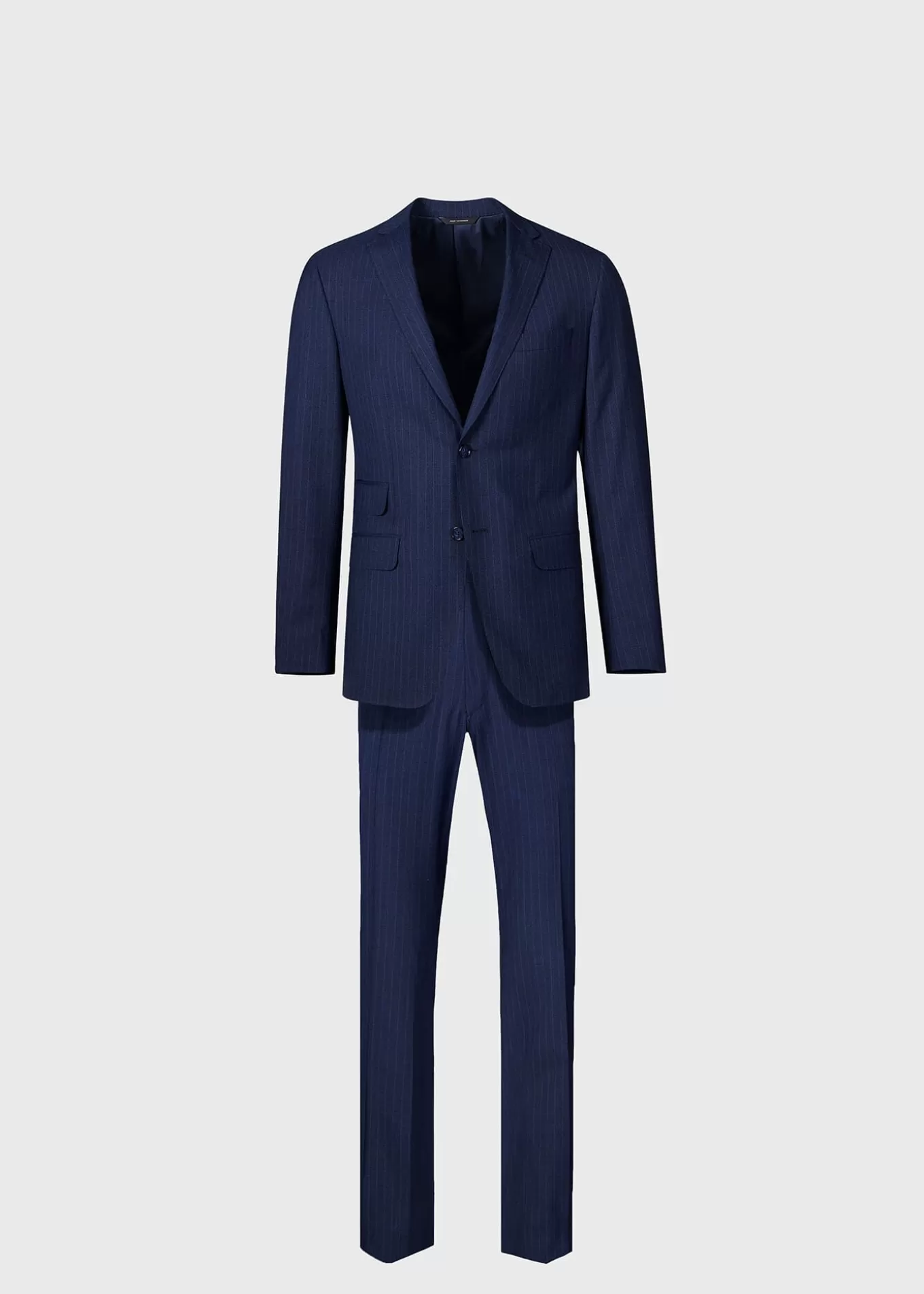 Cheap Stripe All Year Wool Suit Suits & Tuxedos