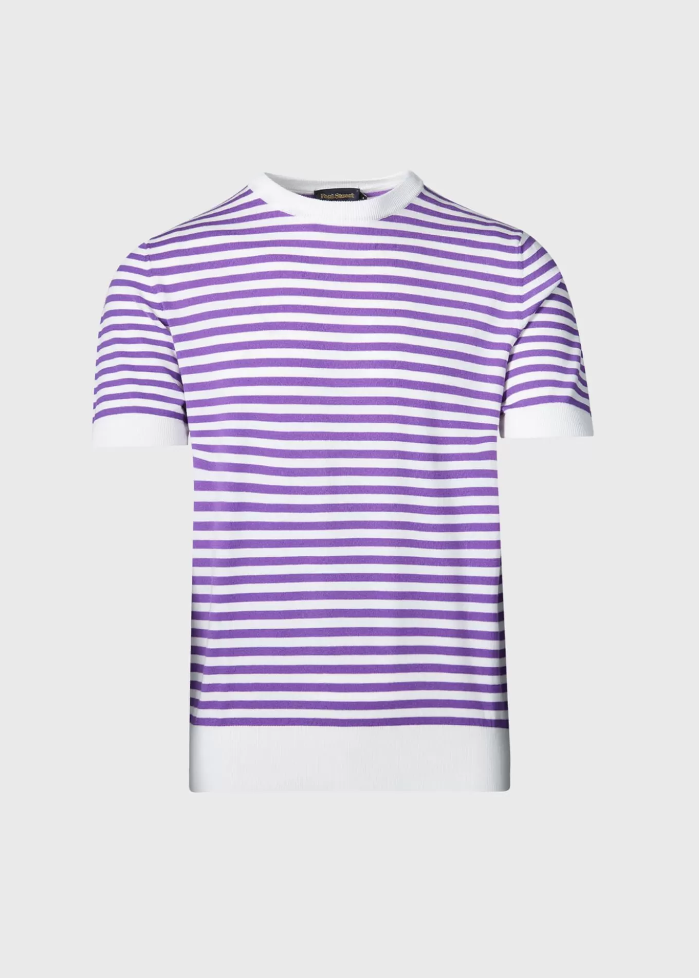 Store Stripe Knit Short Sleeve Crewneck Polos & T-Shirts