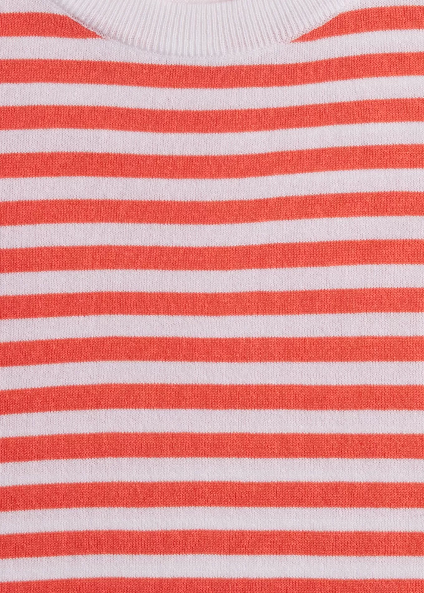 Sale Stripe Knit Short Sleeve Crewneck Polos & T-Shirts