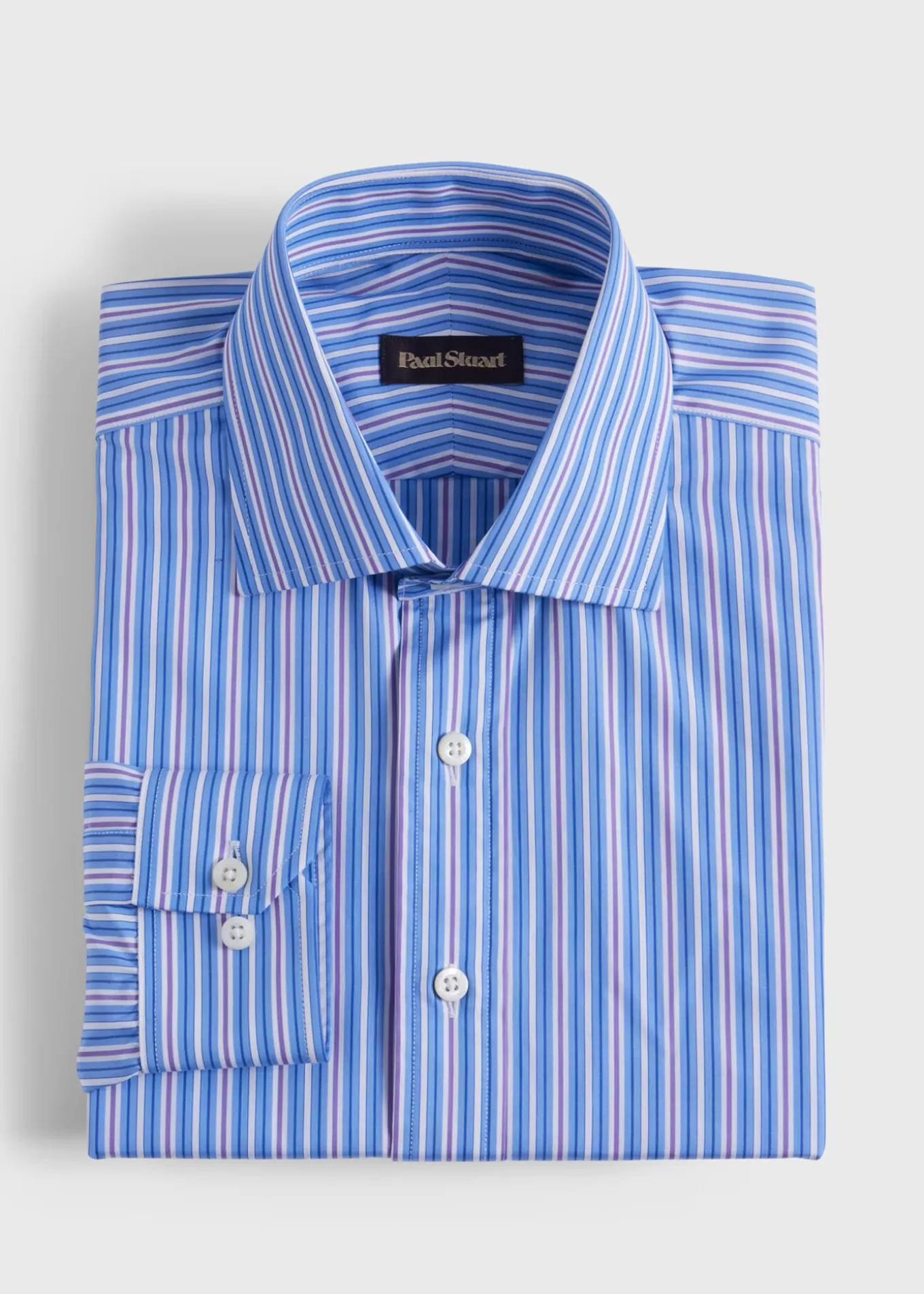 Discount Stripe Slim Fit Dress Shirt Dress Shirts