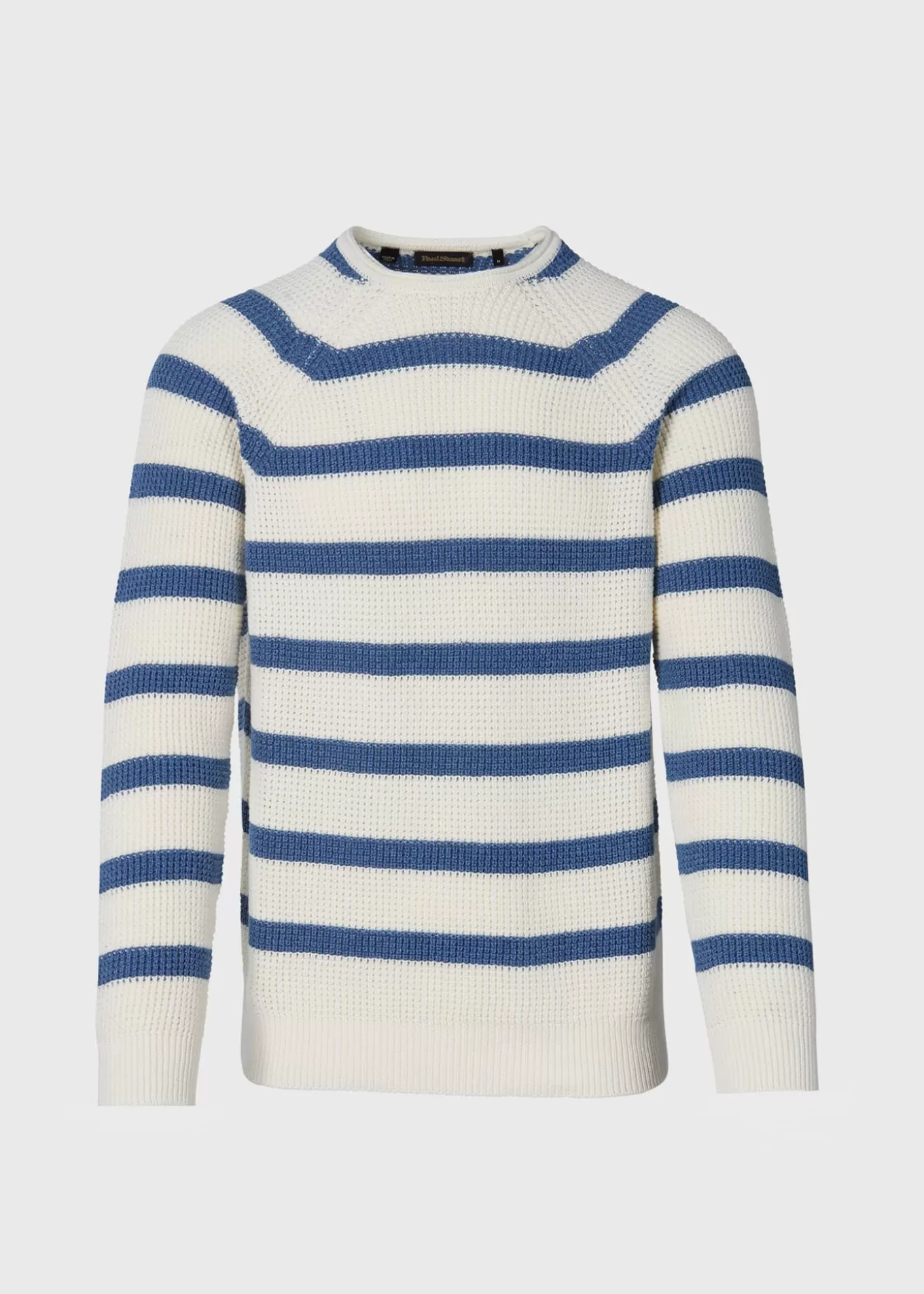 Shop Striped Cotton Crewneck Sweater Sweaters