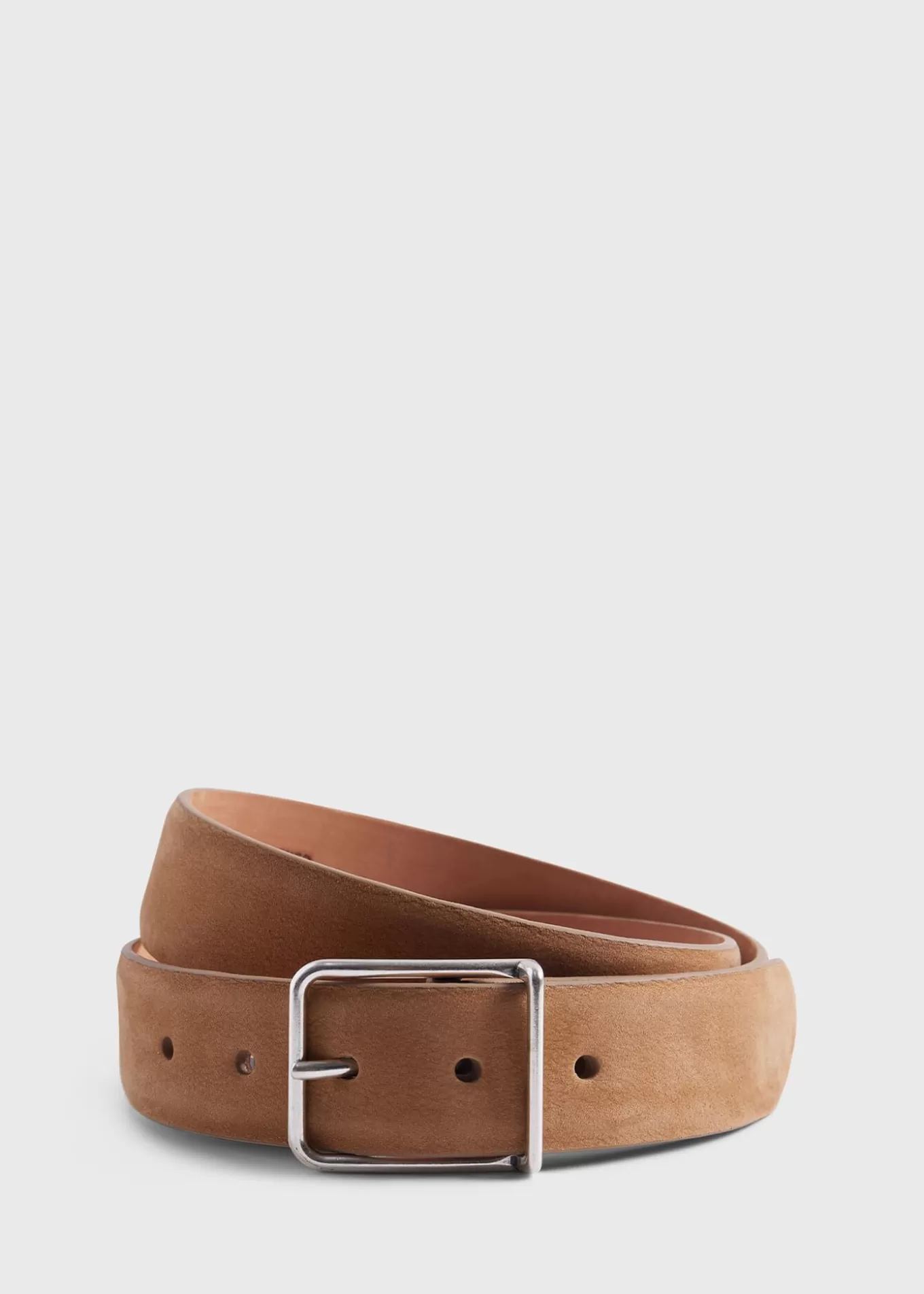 Store Suede Belt With Nickel Buckle Belts