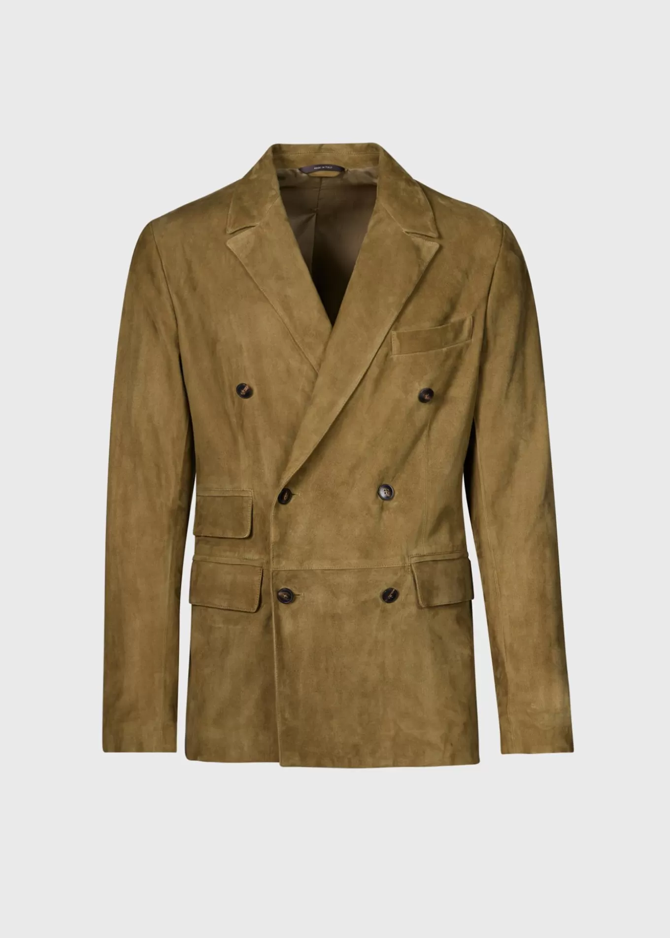 Best Sale Suede Double Breasted Jacket Blazers & Jackets