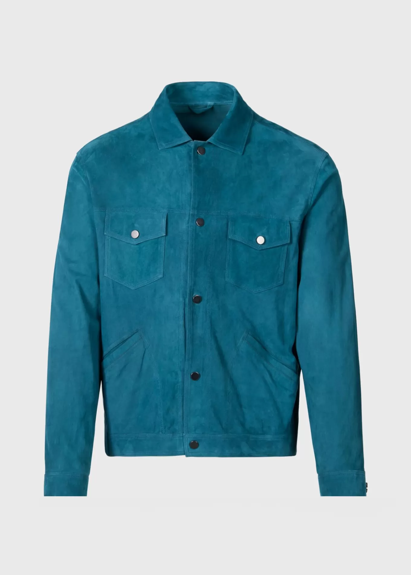 Sale Suede Jean Jacket Outerwear