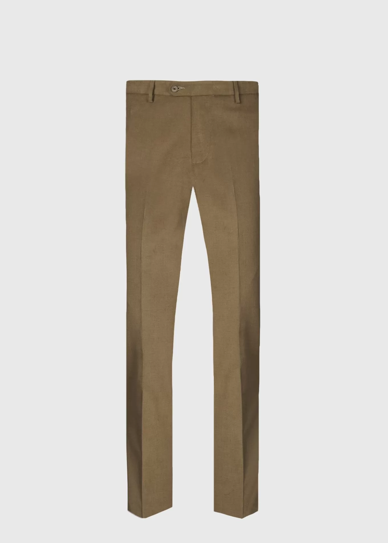 Sale Suede Trimmed Brushed CottonTrouser Dress Pants | Pants