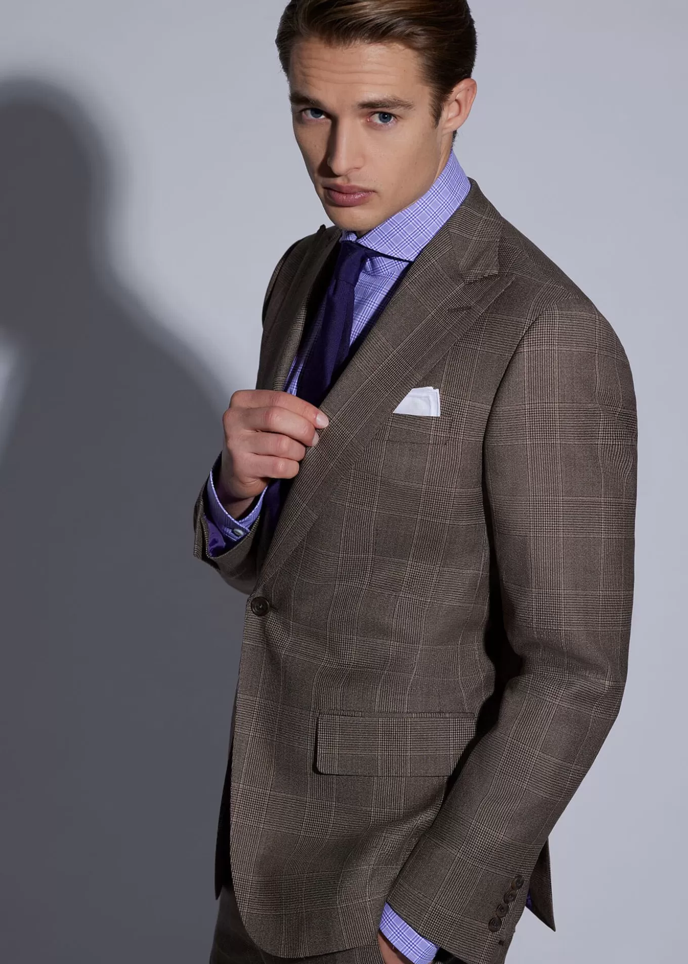 Outlet Super 120s Wool Plaid Colman Suit Suits & Tuxedos