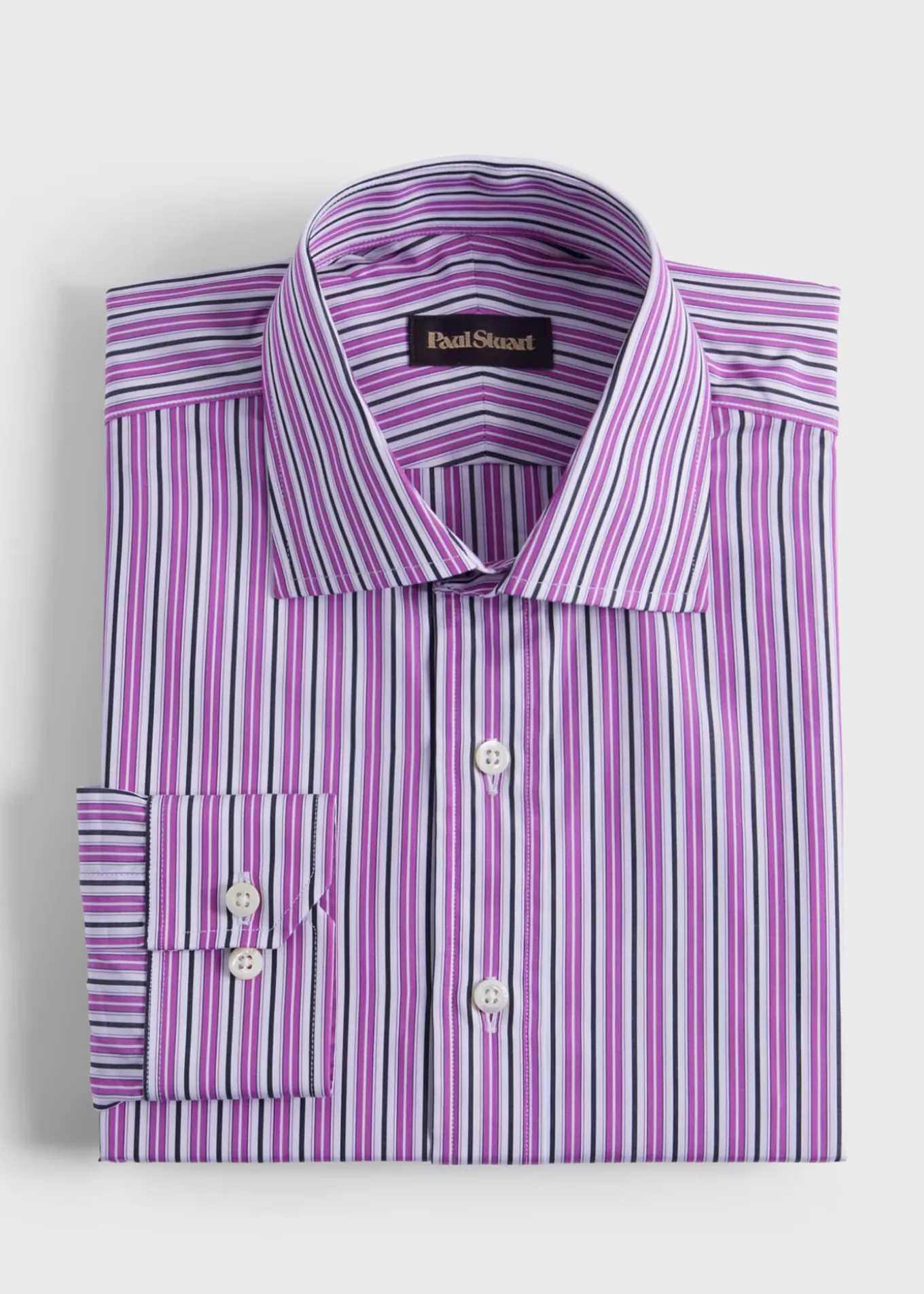 Cheap Variegated Stripe Slim Fit Dress Shirt Formal Shop | Dress Shirts