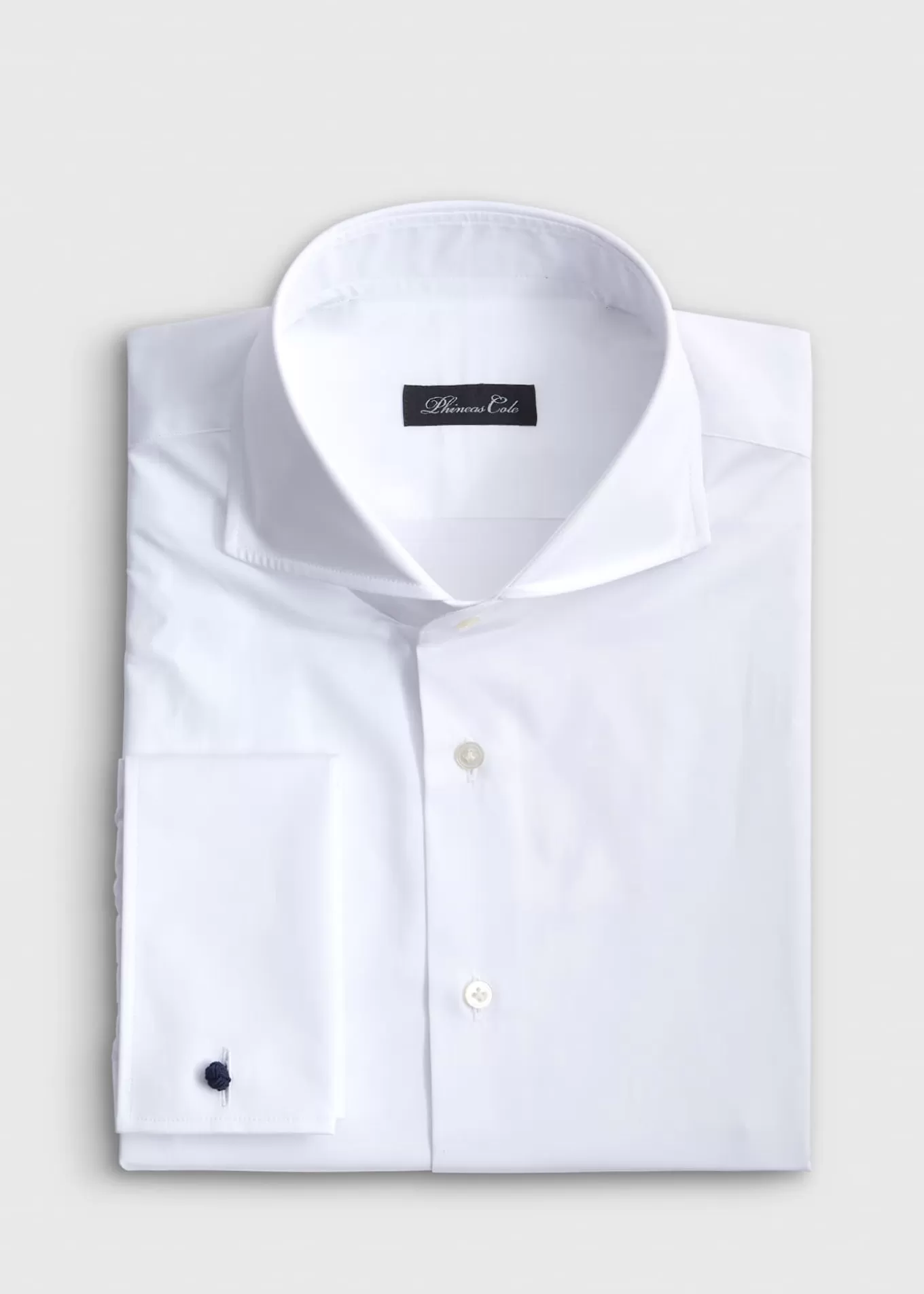 Hot Poplin Dress Shirt With French Cuff Formal Shop