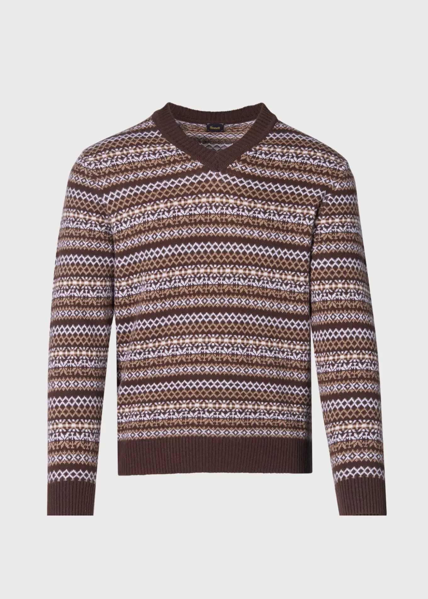 Sale Wool & Cashmere Fair Isle V-Neck Sweater Sweaters