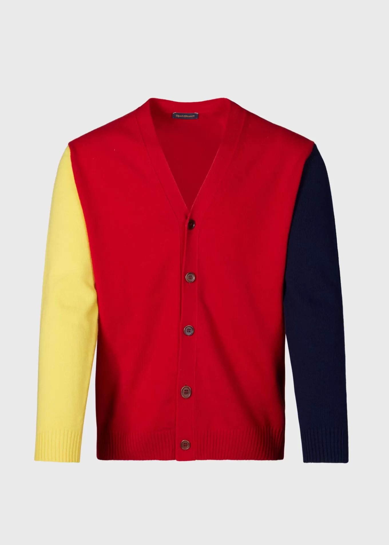 Store Wool Colorblock Cardigan Sweaters