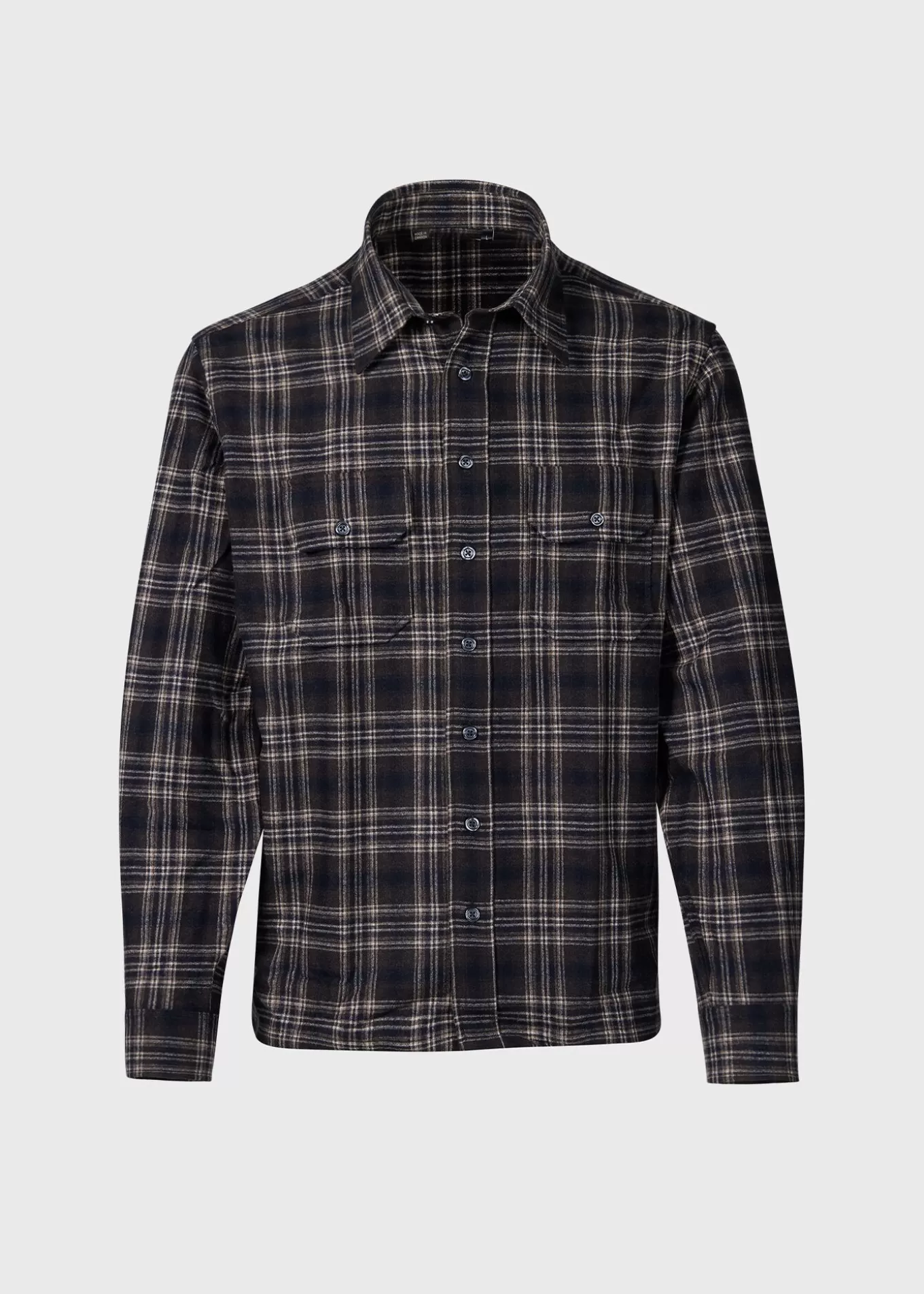 New Wool Plaid Overshirt Sport Shirts | Outerwear