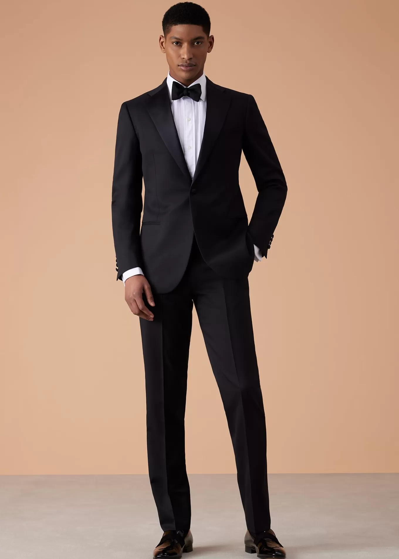 Fashion Wool Tuxedo With Satin Notch Lapel Suits & Tuxedos | Formal Shop