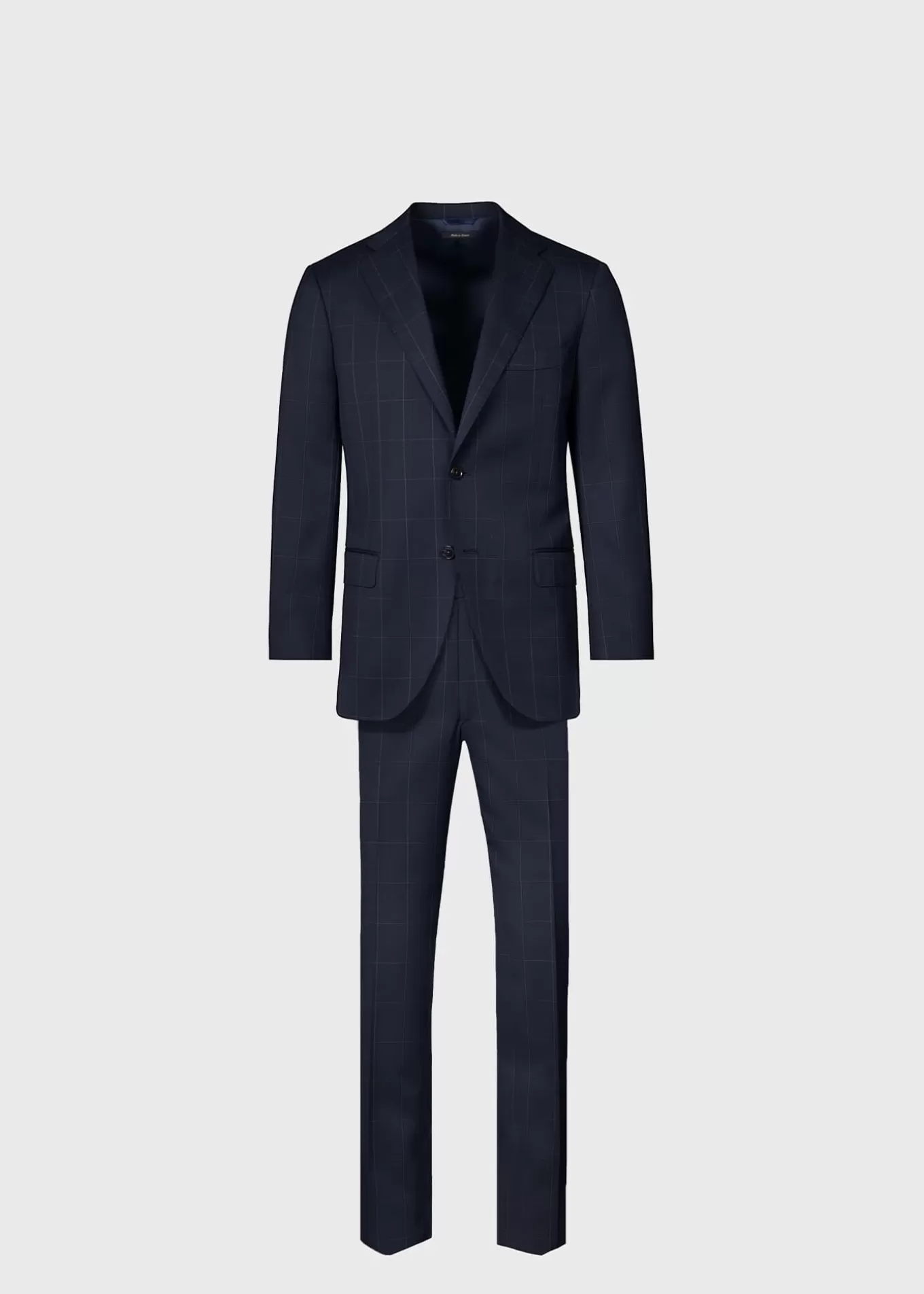 Store Wool Windowpane Suit Suits & Tuxedos